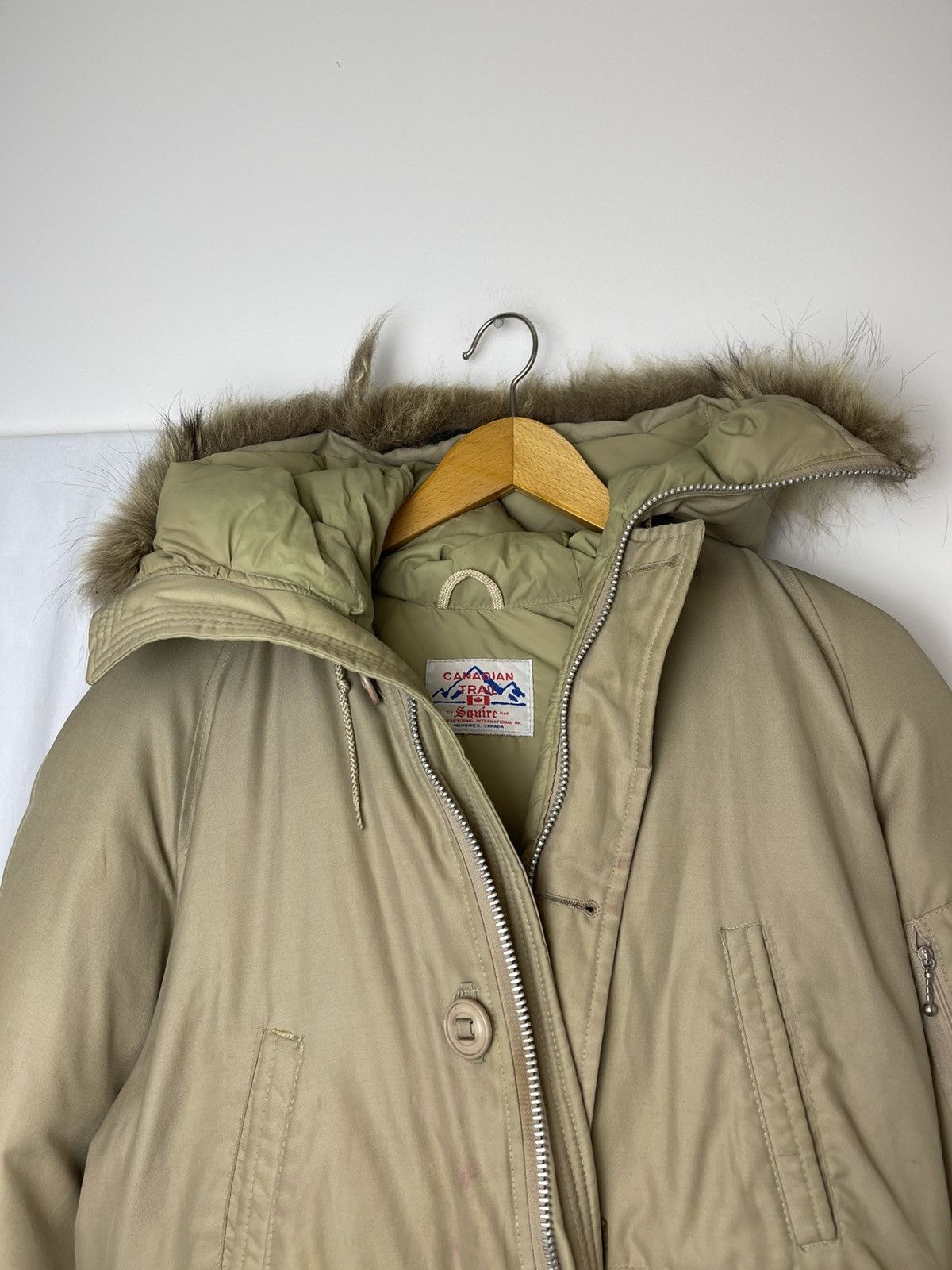 Vintage Vintage 70s military fur hooded parka bomber *no size tag* Size US L / EU 52-54 / 3 - 5 Thumbnail