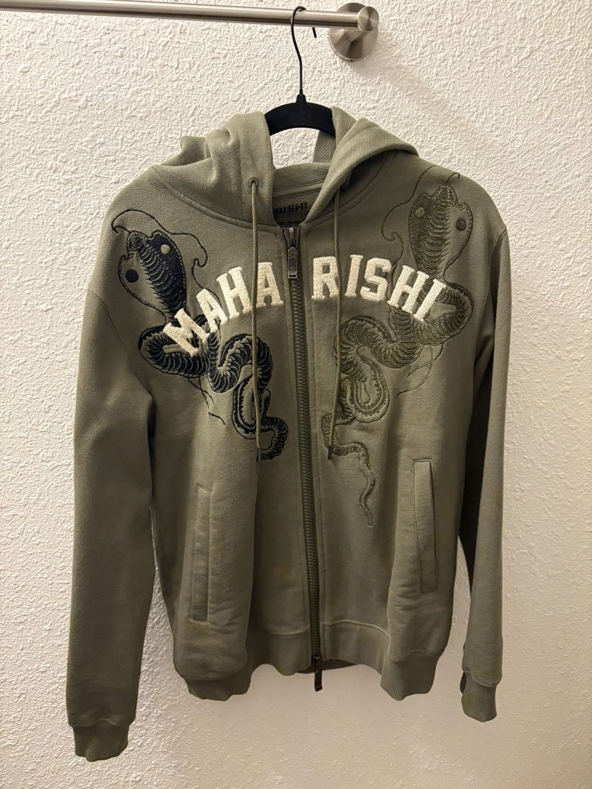Maharishi Cobra Zipped Hooded Sweat Size US S / EU 44-46 / 1 - 1 Thumbnail