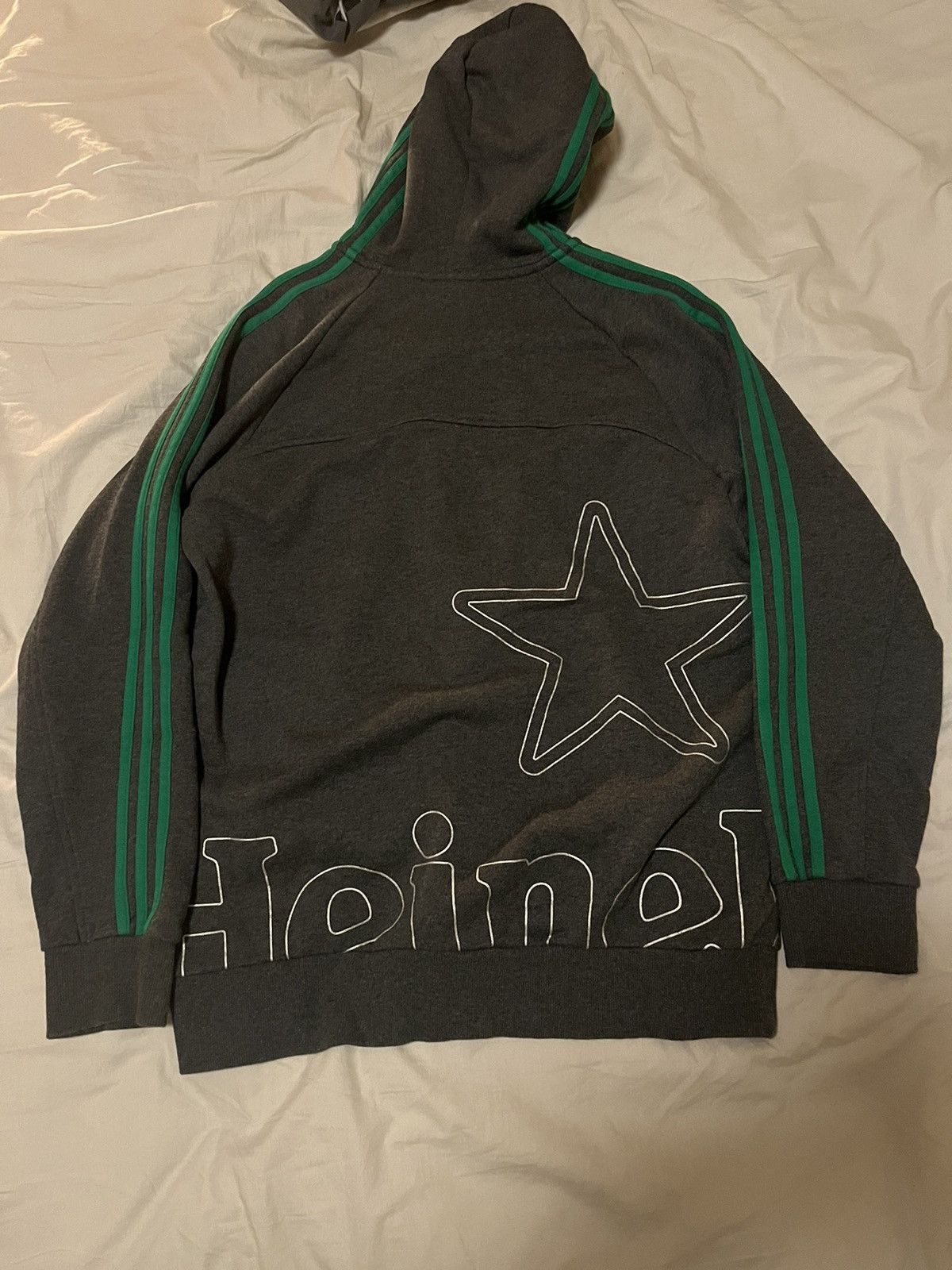Adidas × Heineken Adidas Heineken Champions League Grey Zip Up Jacket Size L Size US L / EU 52-54 / 3 - 3 Thumbnail