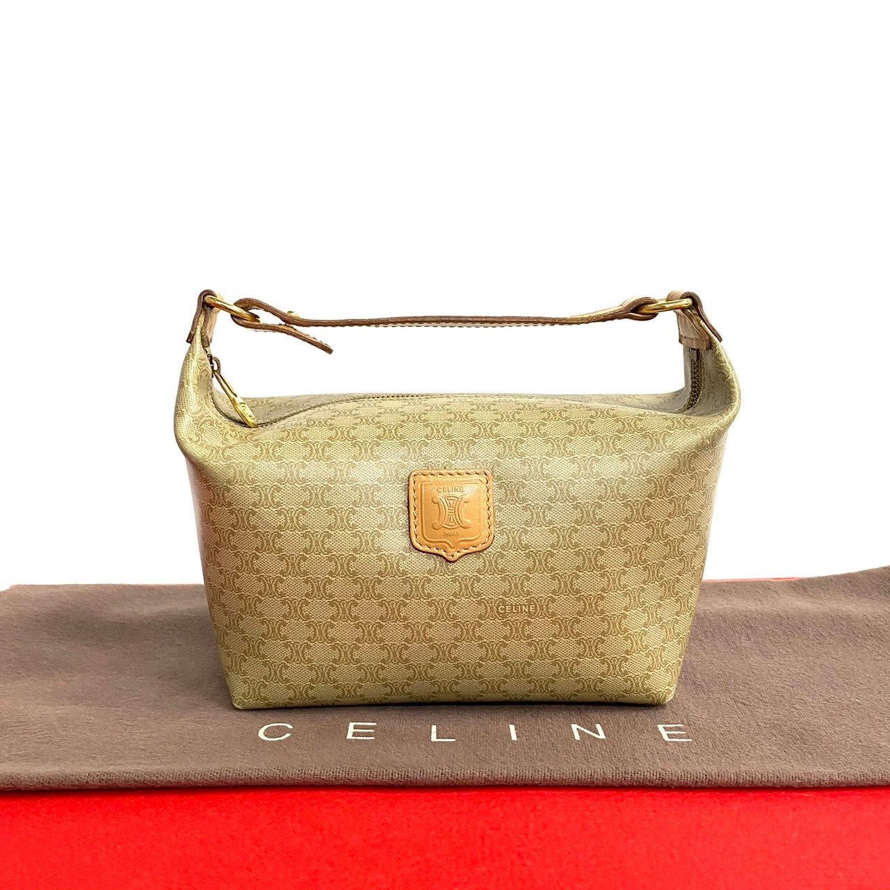 Celine Celine Handbag Beige Leather Size ONE SIZE - 1 Thumbnail
