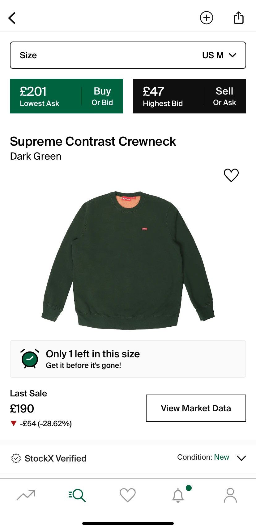 Supreme SUPREME CONTRAST CREW NECK | Grailed