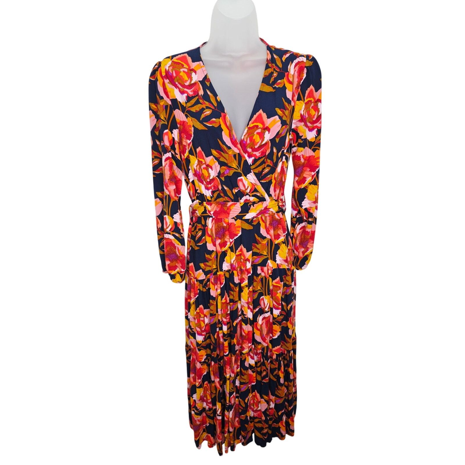 Other Petal & Pup Floral Midi Dress Womens Medium Belted boho Size M / US 6-8 / IT 42-44 - 1 Thumbnail