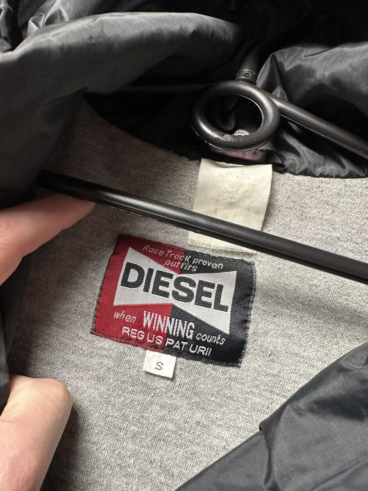 Diesel × Vintage Vintage Diesel jacket big logo rare size S/M Size US S / EU 44-46 / 1 - 8 Thumbnail