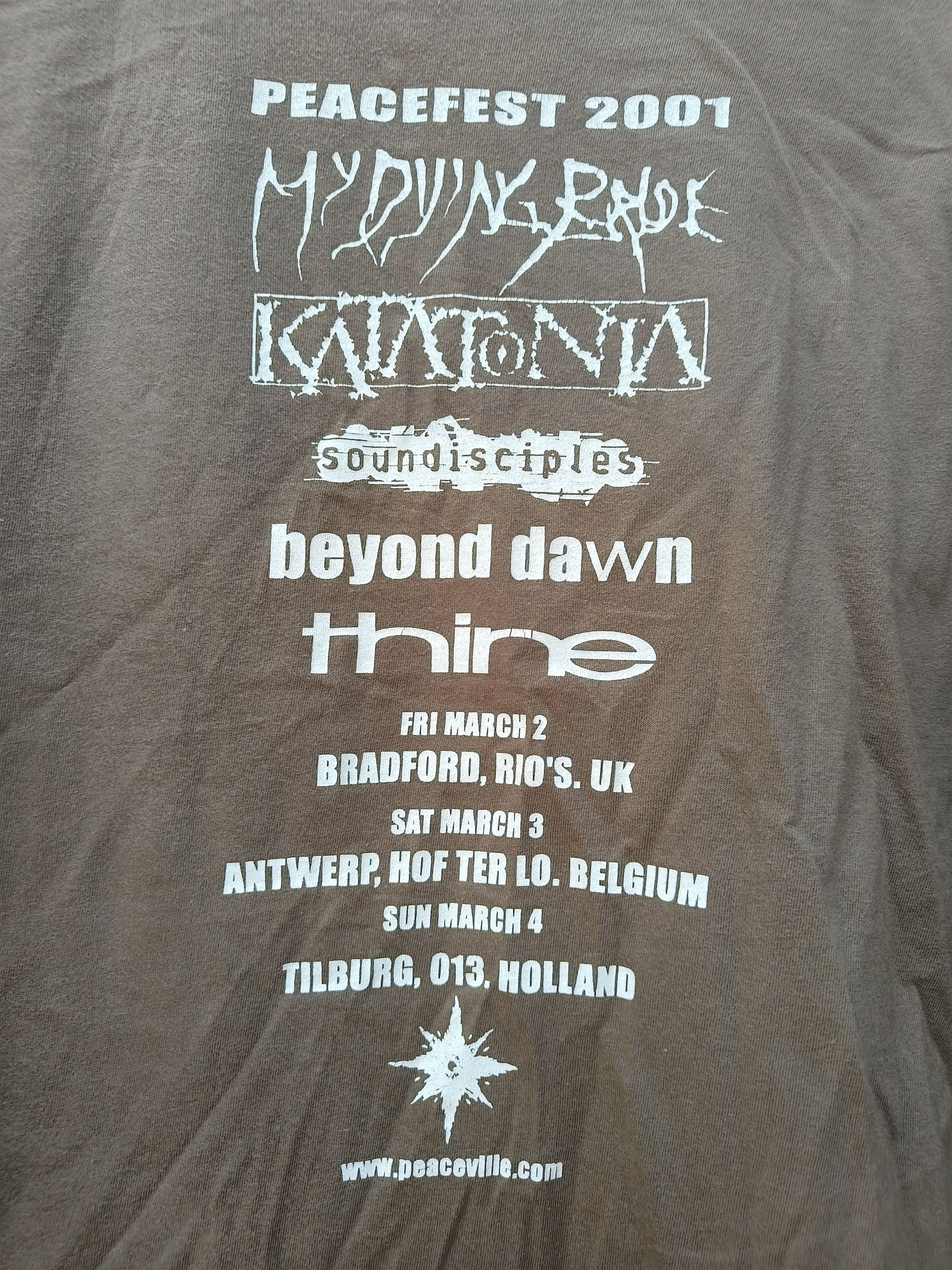 Band Tees Vtg 2001 Peacefest (Peaceville records) shirt Size US XL / EU 56 / 4 - 4 Thumbnail