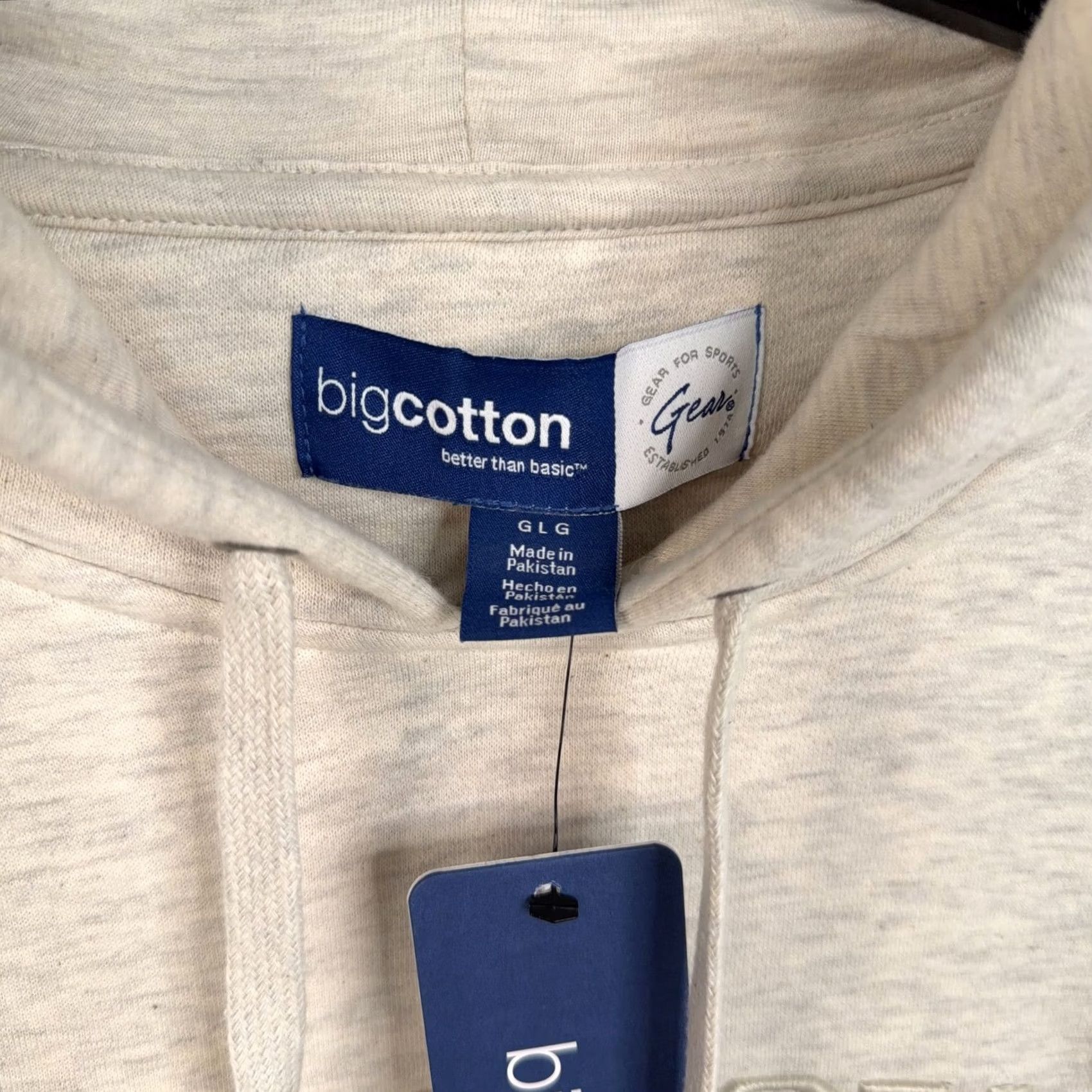 Vintage bigcotton Sarasota Hoodie Mens Large Beige Pullover Fleece Sweatshirt City Embroidered Kangaroo Pocket Streetwear Pullover Hoodie Mens Size US L / EU 52-54 / 3 - 3 Thumbnail