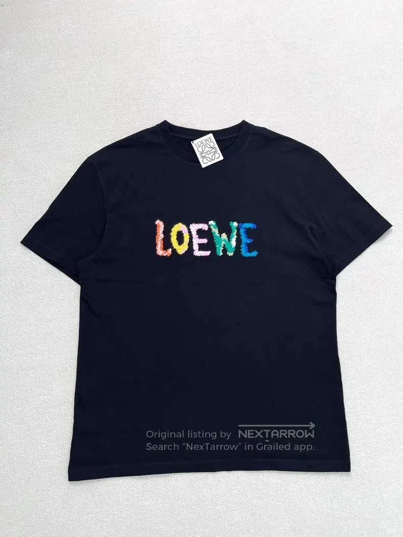 Loewe Loewe FW24 Logo Letter Embroidery Casual Loose Round Neck Size XS / US 0-2 / IT 36-38 - 1 Thumbnail