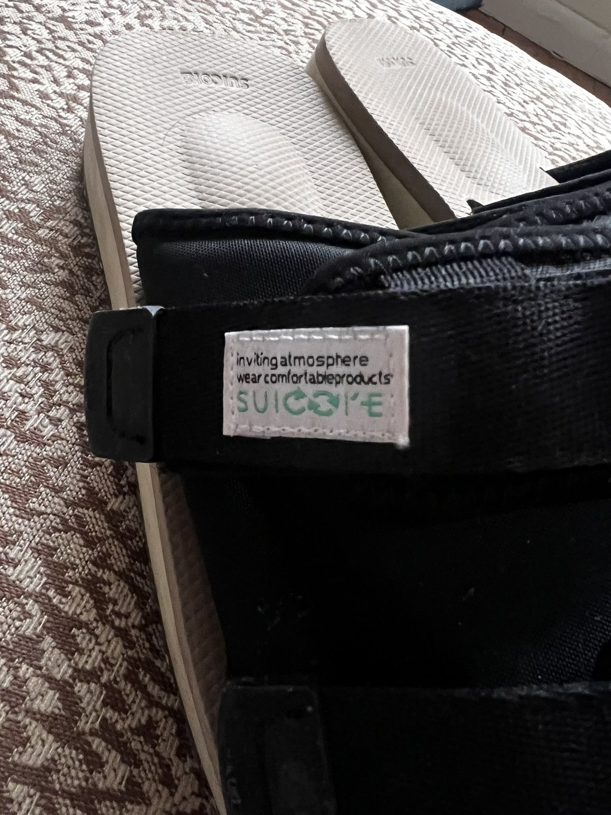 Suicoke Suicoke Black& Beige Moto-Cab-Eco sandles Size US 12 / EU 45 - 3 Thumbnail