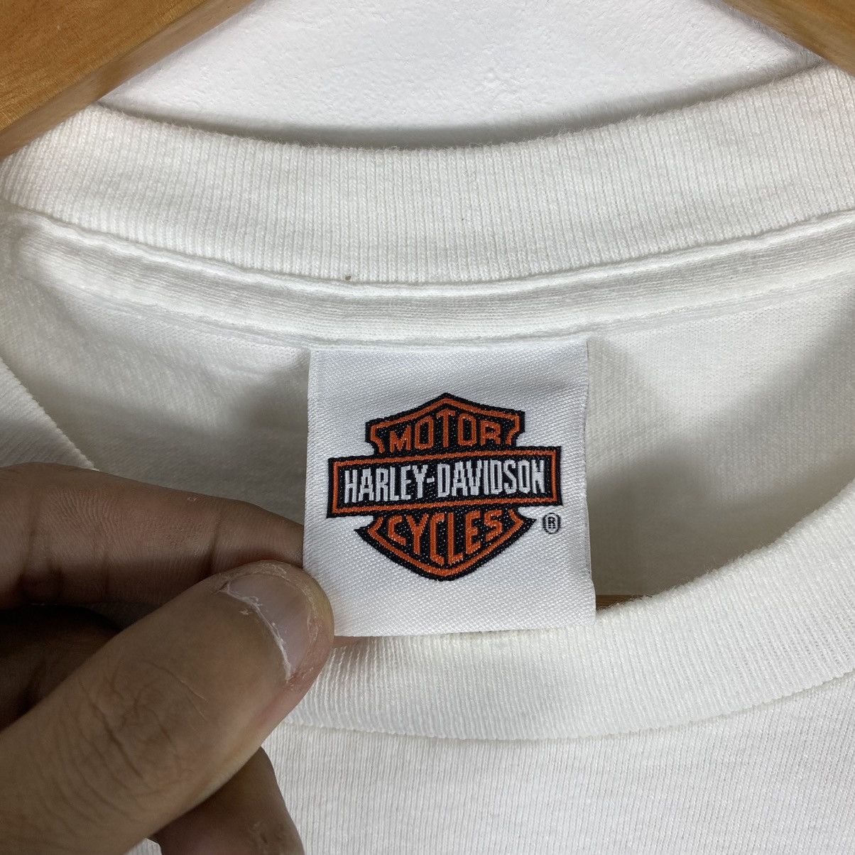 Harley Davidson × Vintage HARLEY DAVIDSON MOTORCYCLES HONOLULU HAWAII TEE Size US M / EU 48-50 / 2 - 8 Thumbnail