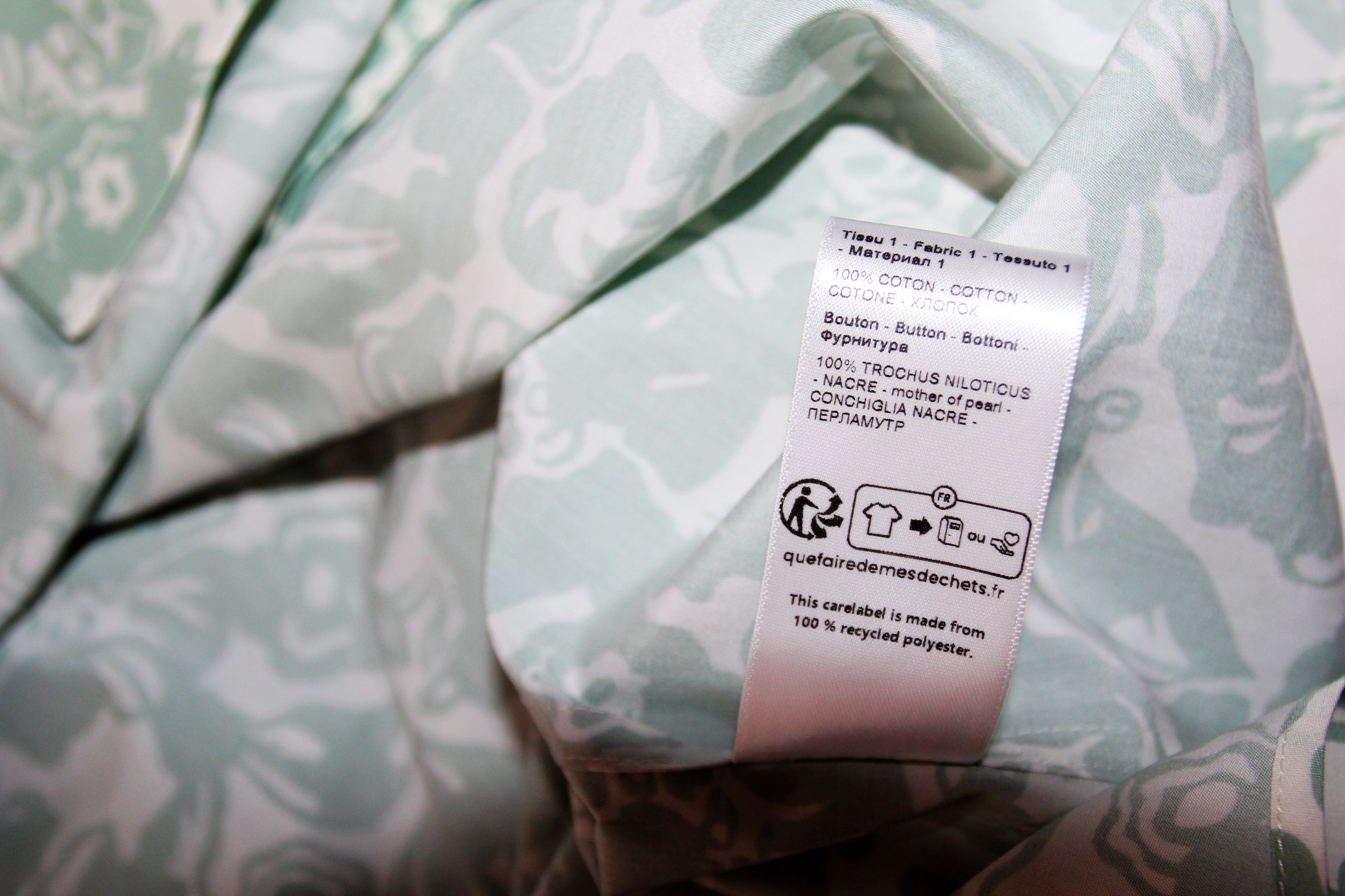 Lanvin BNWT SS23 LANVIN MINT FLOWERS SHORT SLEEVE SHIRT 39 Size US M / EU 48-50 / 2 - 10 Thumbnail