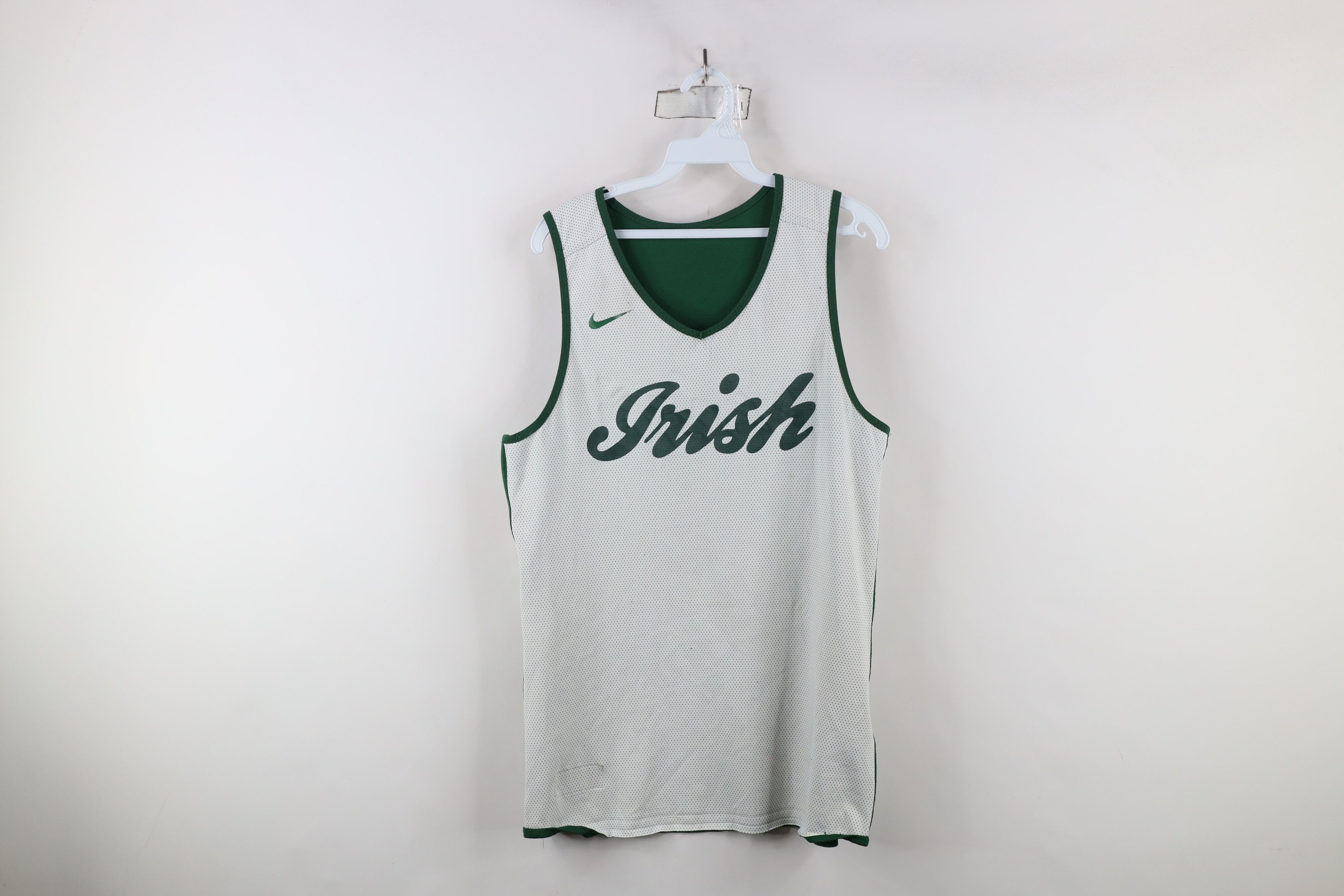Nike × Vintage Vintage Nike Spell Script Irish Reversible Basketball Jersey Size US M / EU 48-50 / 2 - 12 Thumbnail