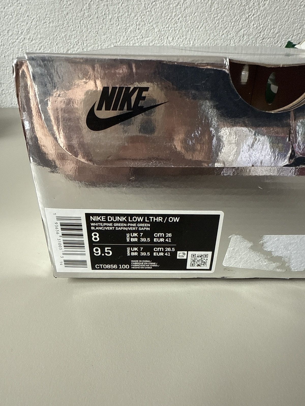 Nike × Off-White Nike Dunk Low Off White Pine Green Size US 8 / EU 41 - 8 Thumbnail
