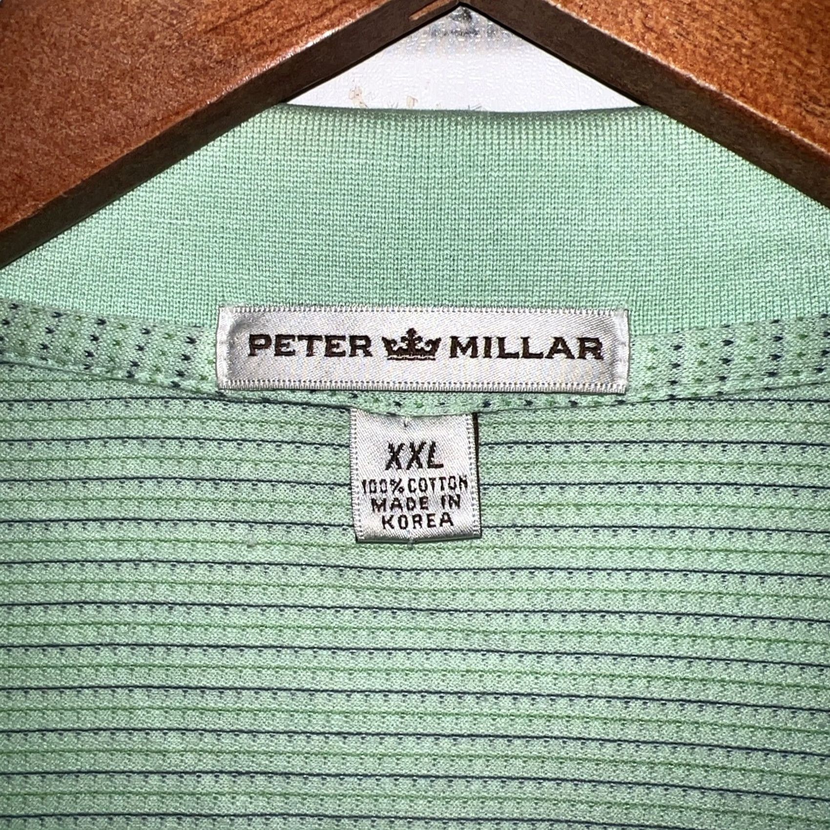 Peter Millar Peter Millar Polo Shirt Mens 2XL Green Size US XXL / EU 58 / 5 - 3 Thumbnail