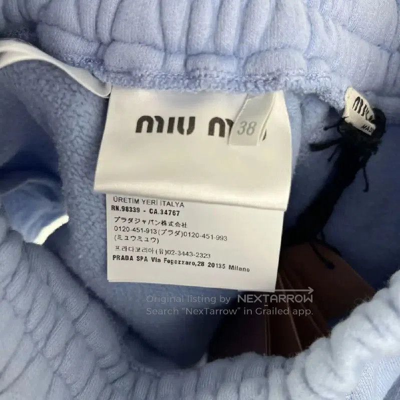 Miu Miu Miu Miu Blue Cotton Ladies Shorts . Size 23" - 3 Thumbnail