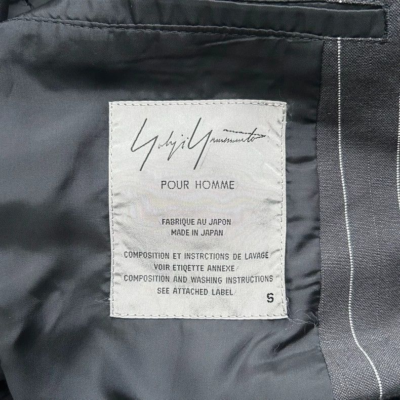Yohji Yamamoto Yohji Yamamoto Yohji Yamamoto Striped Double-Breasted Blaz Size US S / EU 44-46 / 1 - 6 Thumbnail