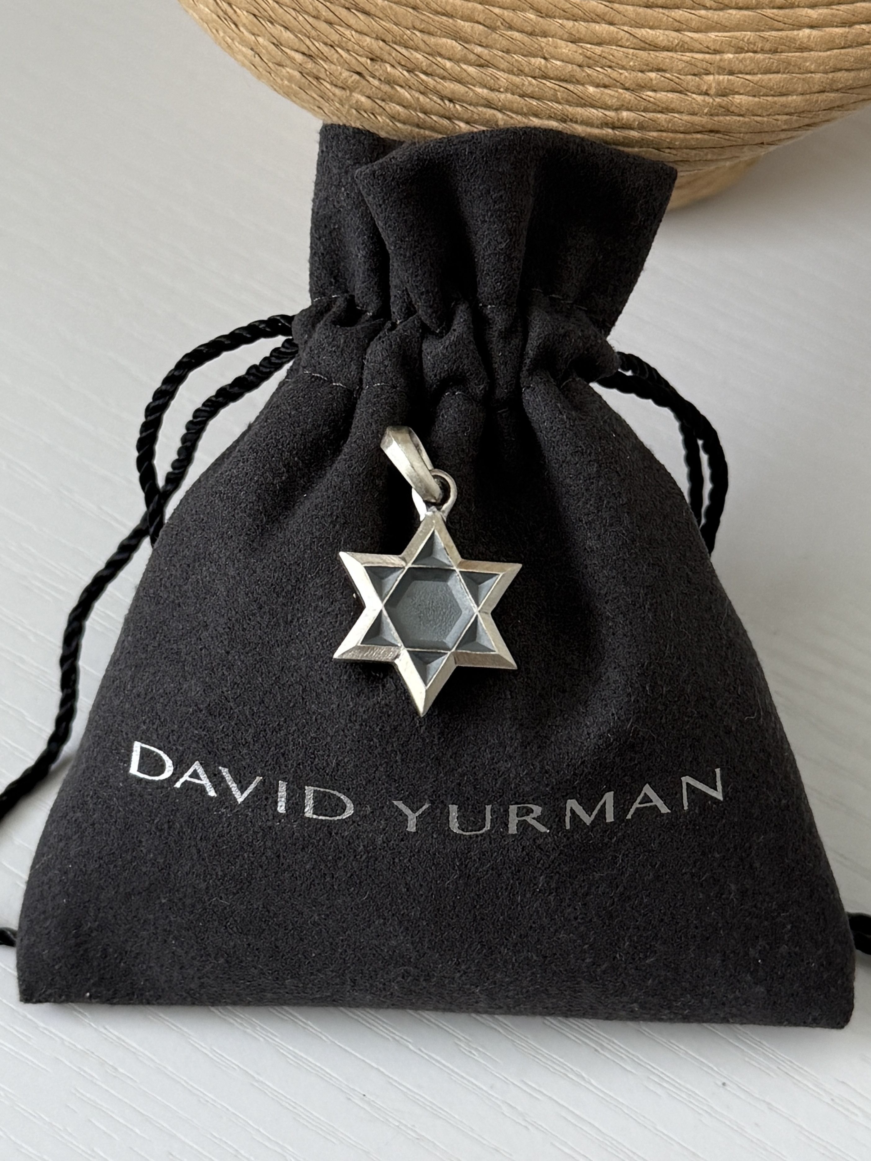 david yurman sterling silver star of David pendant