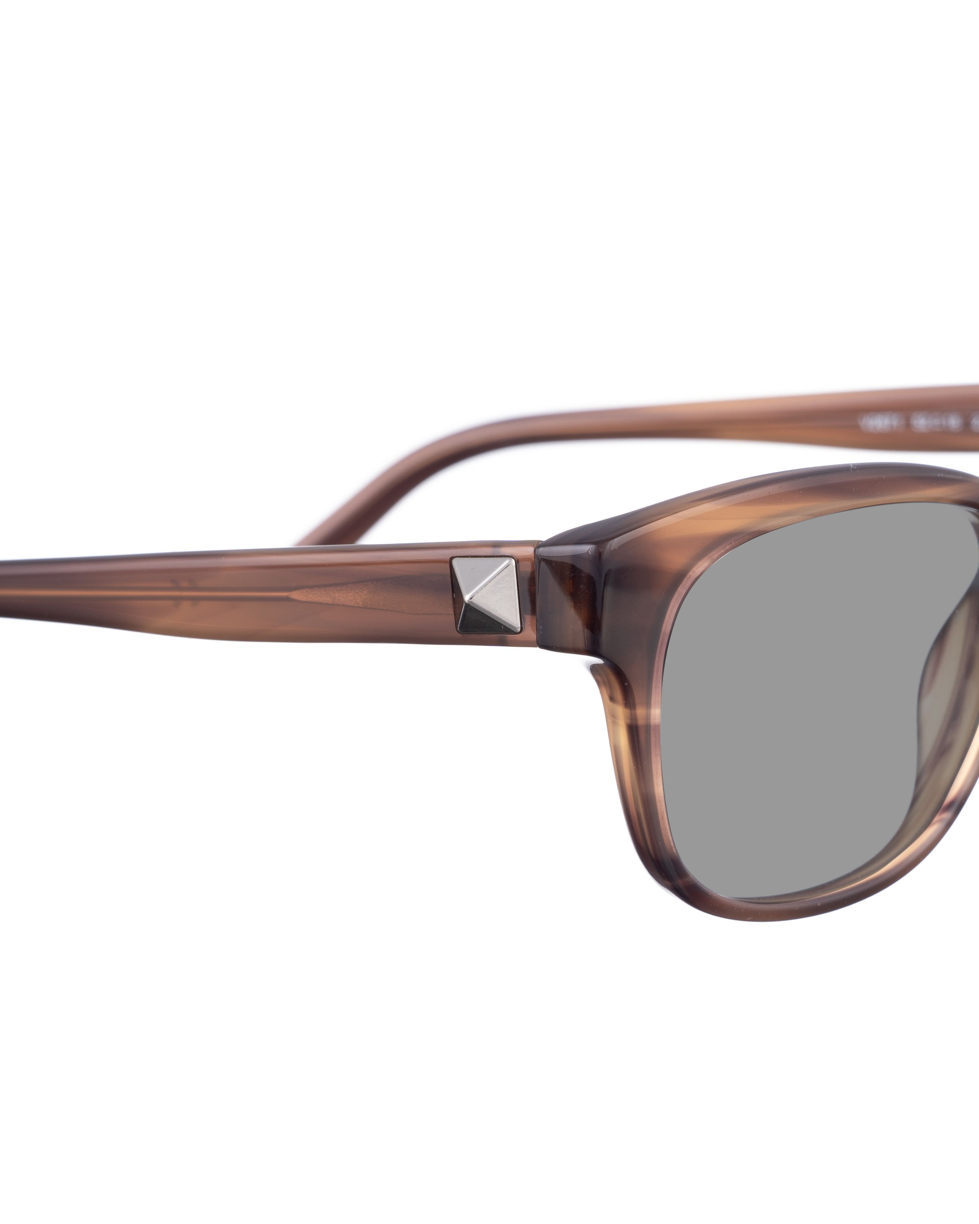 Valentino Valentino 00s Brown Nerdy Sunglasses with Studs Size ONE SIZE - 3 Thumbnail