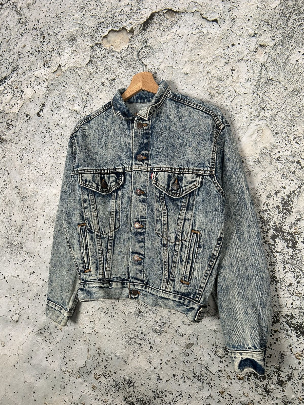 Levi's Vintage Clothing Vintage Levis 90s Made in USA Denim Jacket Avant Garde Size L / US 10 / IT 46 - 2 Thumbnail