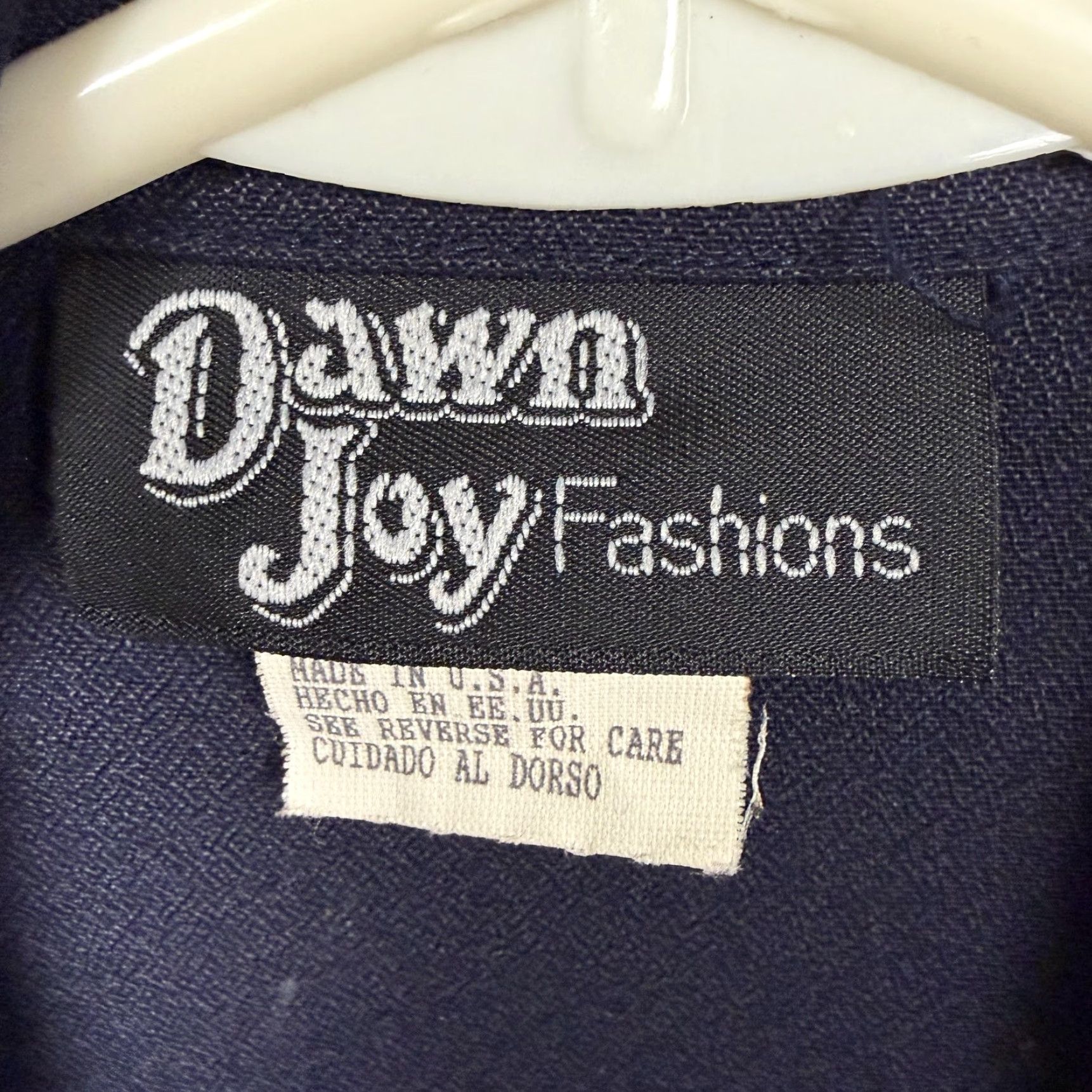 Vintage VINTAGE Dawn Joy Fashions Cardigan Sweater 5/6 Blue Open Front Belted Collared Knit Office Womens Juniors Long Sleeve USA Made Size S / US 4 / IT 40 - 5 Thumbnail