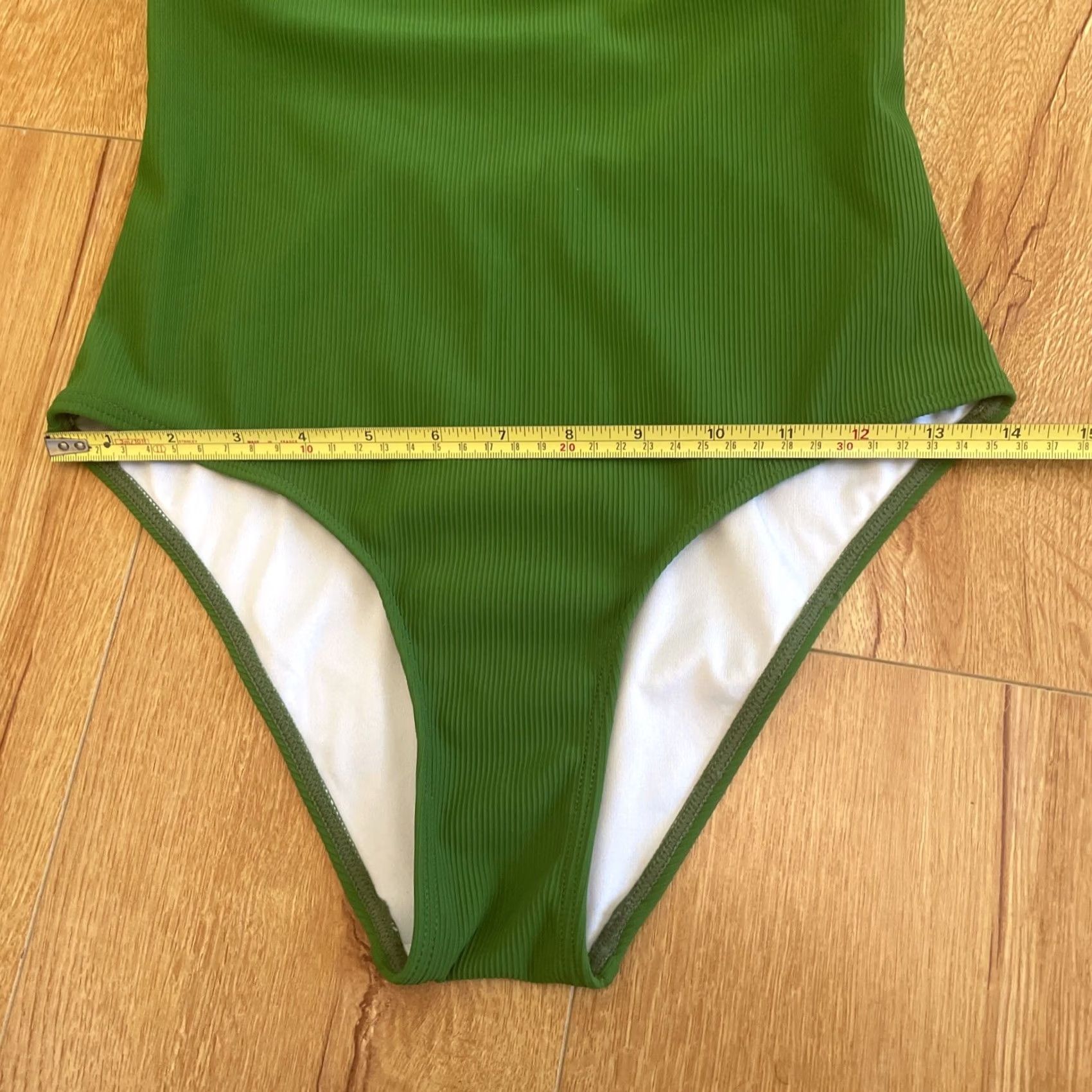 Vintage Charmo One Piece Bathing Suit Ribbed Cutout Padded Swimsuit S Women Green High Cut Size S / US 4 / IT 40 - 6 Thumbnail