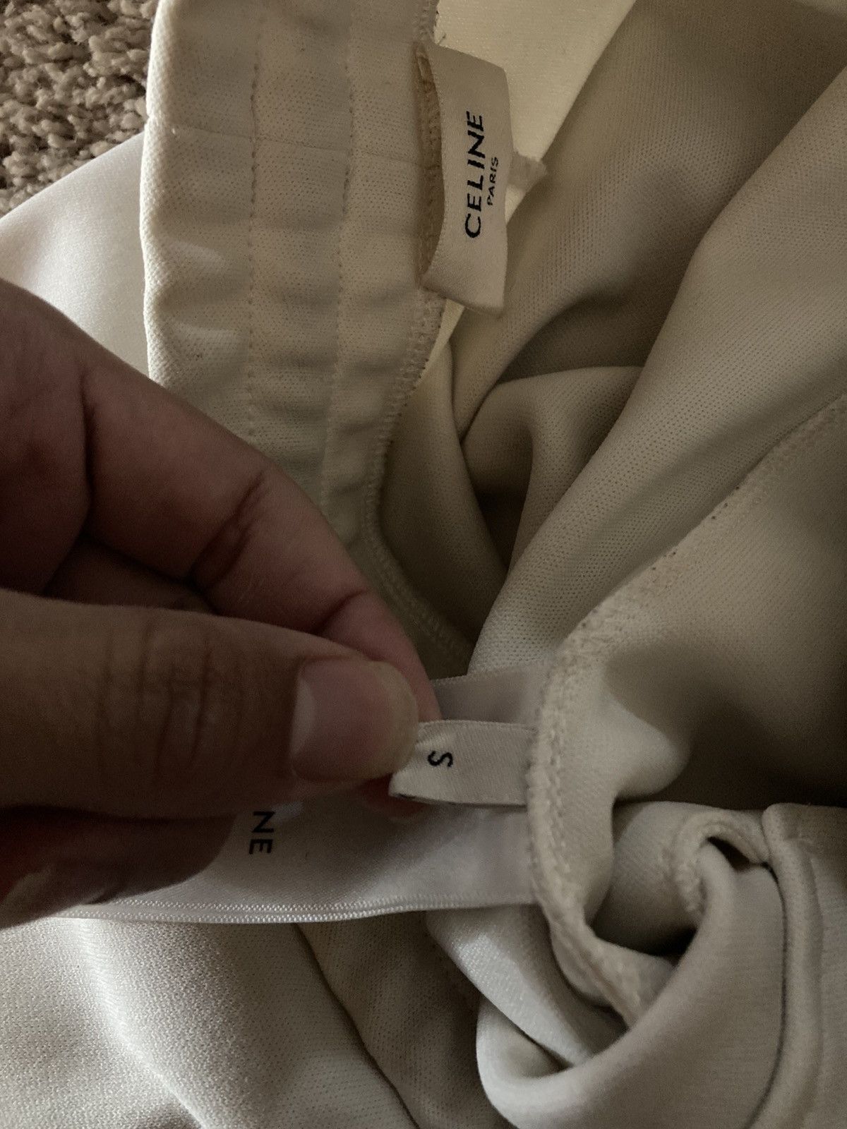 Celine SS23 Celine Lightning Crystal Sweatpants Cream 2023 Jewel S Size US 30 / EU 46 - 11 Thumbnail