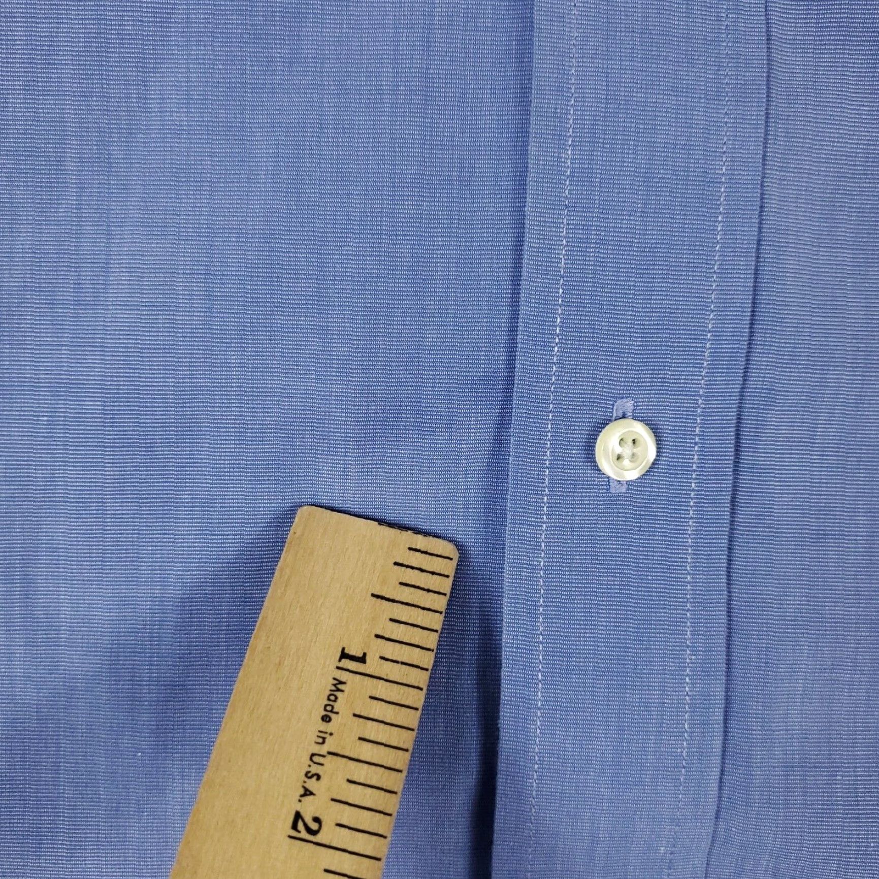 Brooks Brothers VINTAGE Brooks Brothers Men’s Dress Shirt Size 15.5 Blue Cotton Short Sleeve Business Casual Formal Wedding Size 40R - 3 Thumbnail