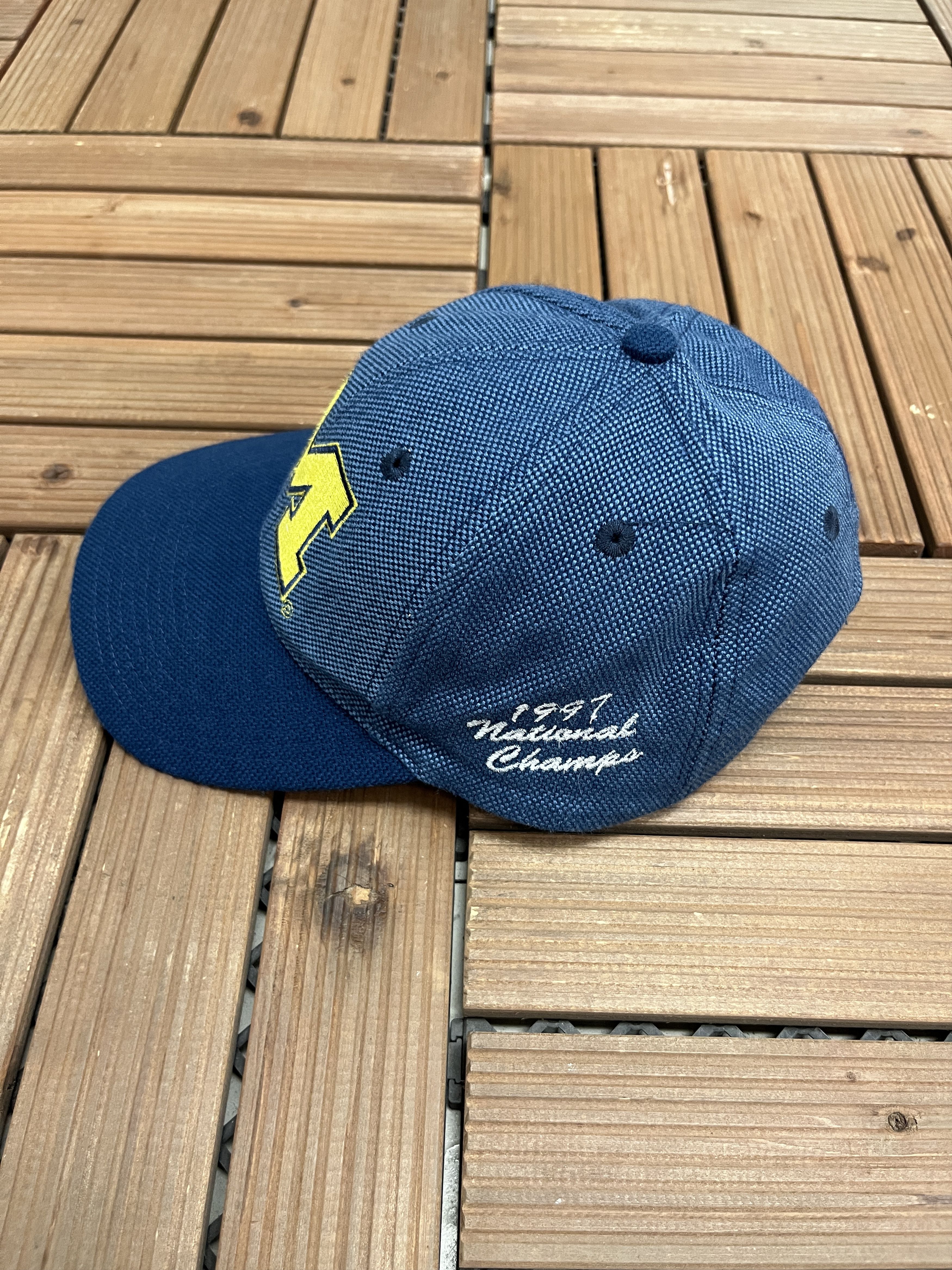 Vintage Michigan Wolverines National Champions 1997 Vintage Hat Size ONE SIZE - 4 Thumbnail