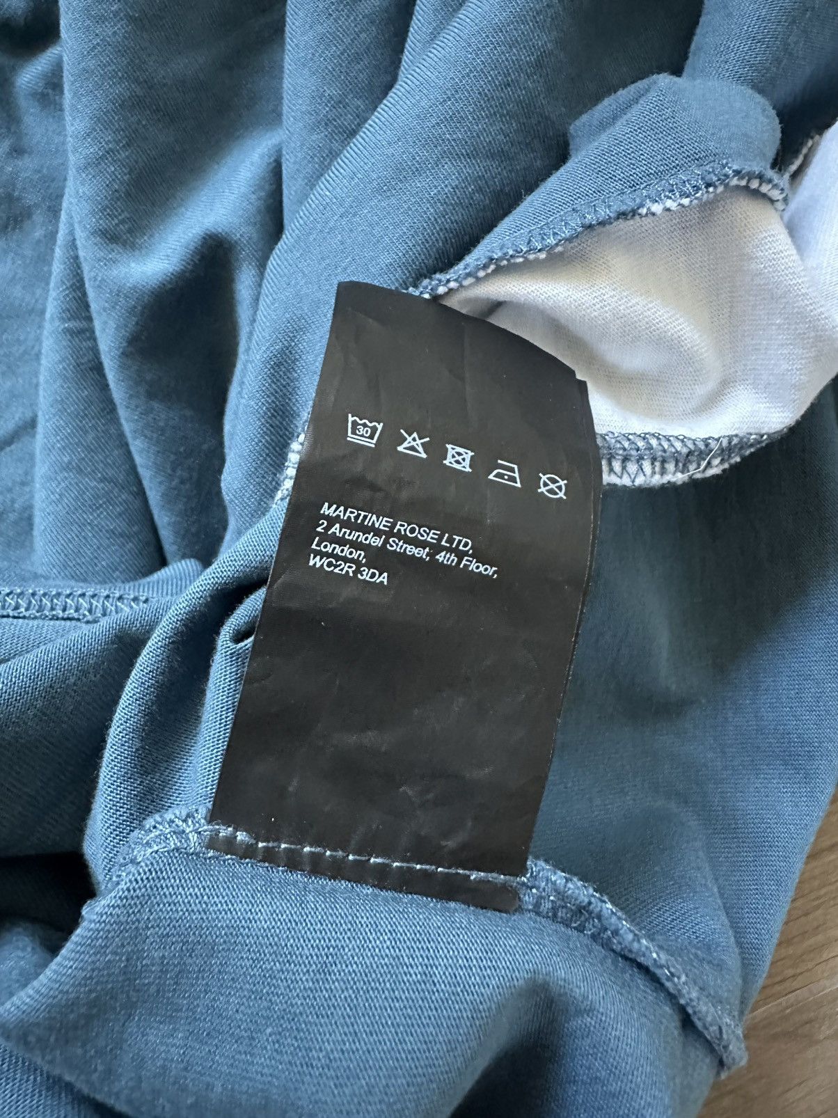Martine Rose NWT Martine Rose Blue Panelled Tee Size US M / EU 48-50 / 2 - 7 Thumbnail