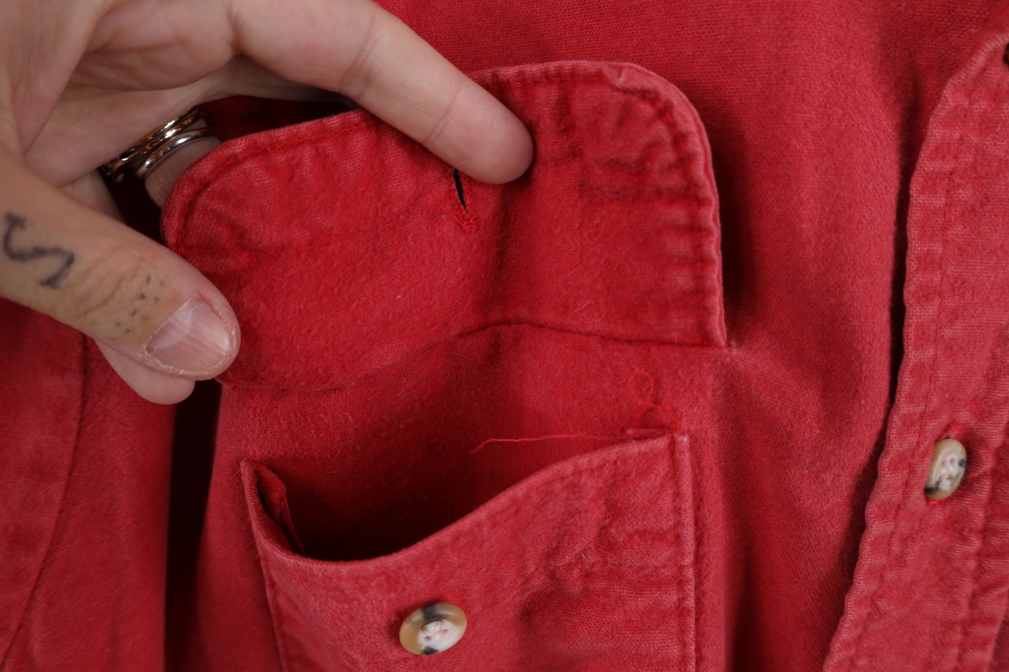 FiveBrother Vintage 90s Five Brother Chamois Cloth Button Shirt USA Size US L / EU 52-54 / 3 - 9 Thumbnail