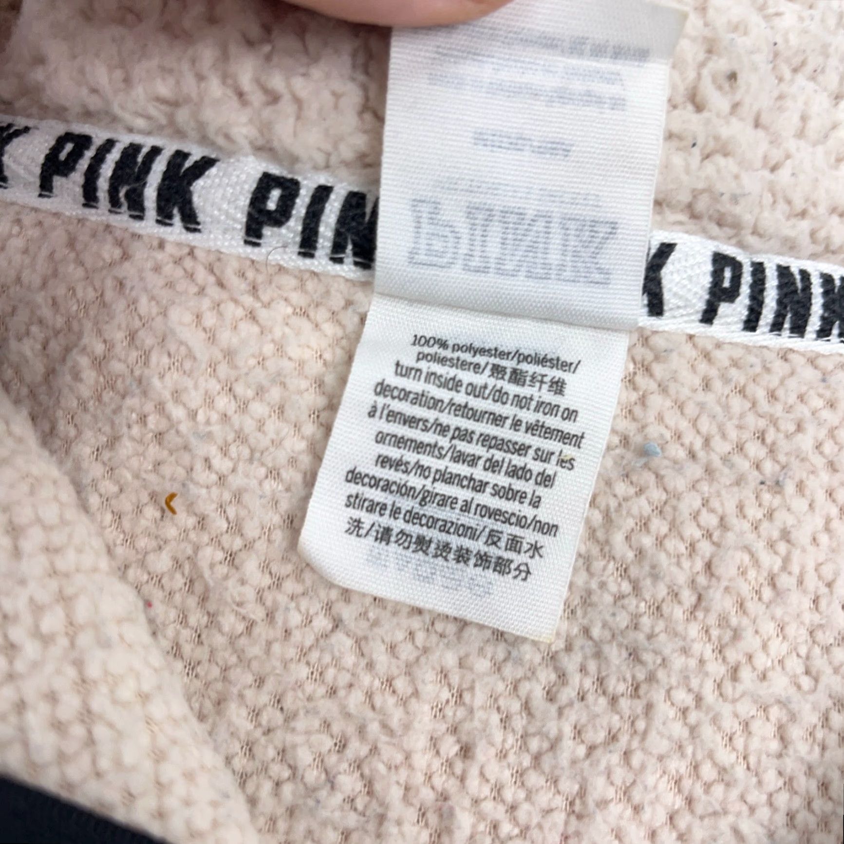 Victoria's Secret Victoria's Secret Sweater Women M White Deep Pile Sherpa Fleece Mock Neck Pullover Hooded 1/4 Zip Logo All Seasons Casual Winter Fall Spring Summer Size M / US 6-8 / IT 42-44 - 5 Thumbnail