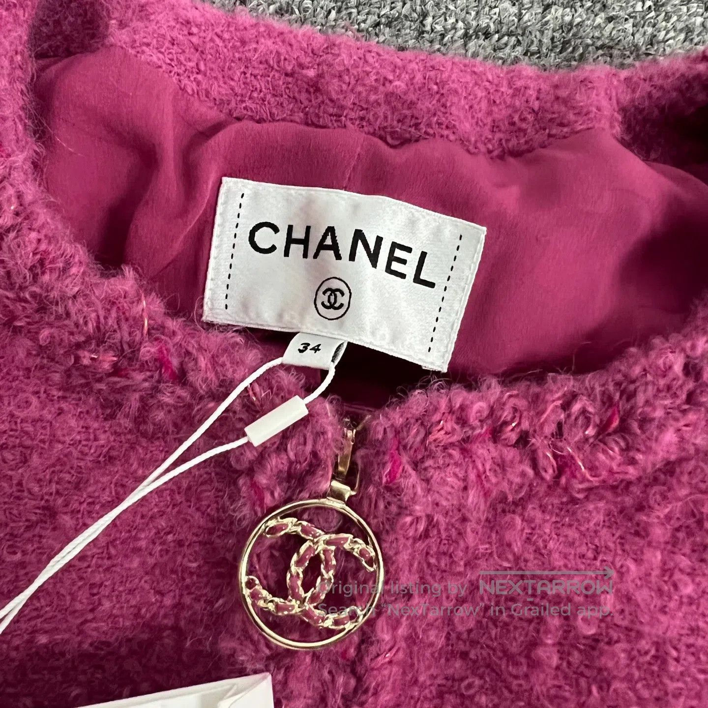 Chanel Chanel size 34 Long coat made of coarse wool| Size S / US 4 / IT 40 - 6 Thumbnail