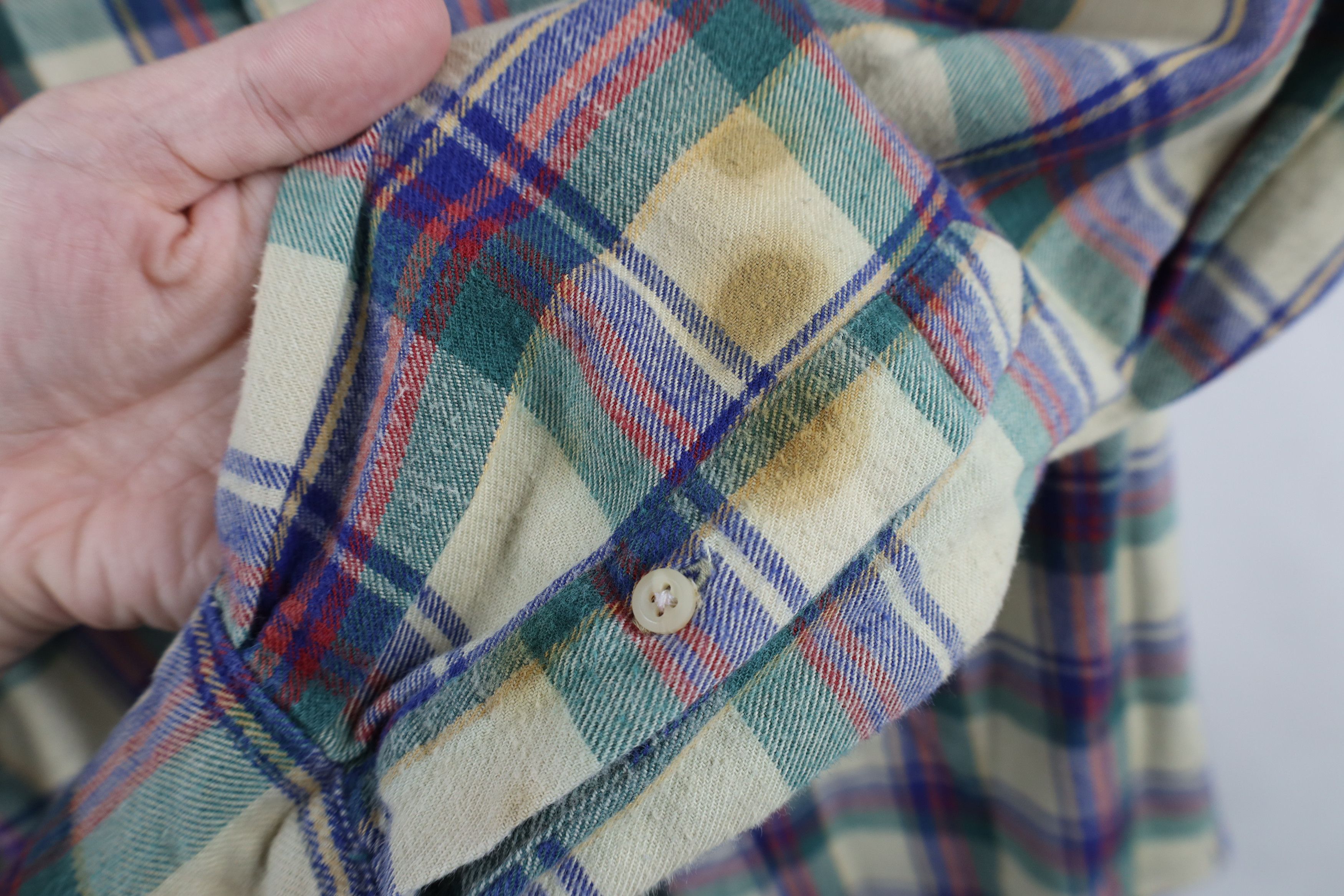Vintage Vintage 90s Streetwear Flannel Collared Button Down Shirt Size US L / EU 52-54 / 3 - 5 Thumbnail