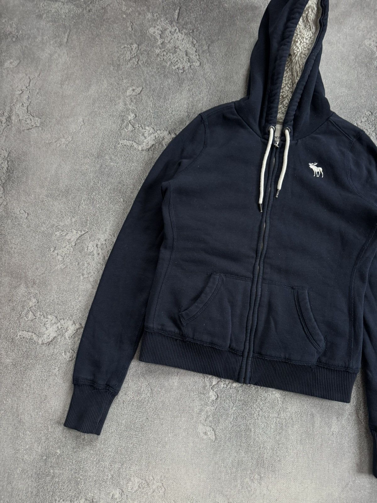 Abercrombie & Fitch Abercrombie & Fitch M/size lined sherpa hoodie fur LGB Y2K Size M / US 6-8 / IT 42-44 - 11 Thumbnail