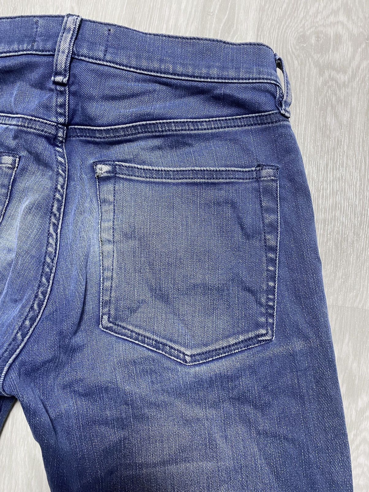 Acne Studios Acne Studios Vega Deep Petrol Washed Blue Stretch Jean Denim Size US 30 / EU 46 - 25 Thumbnail