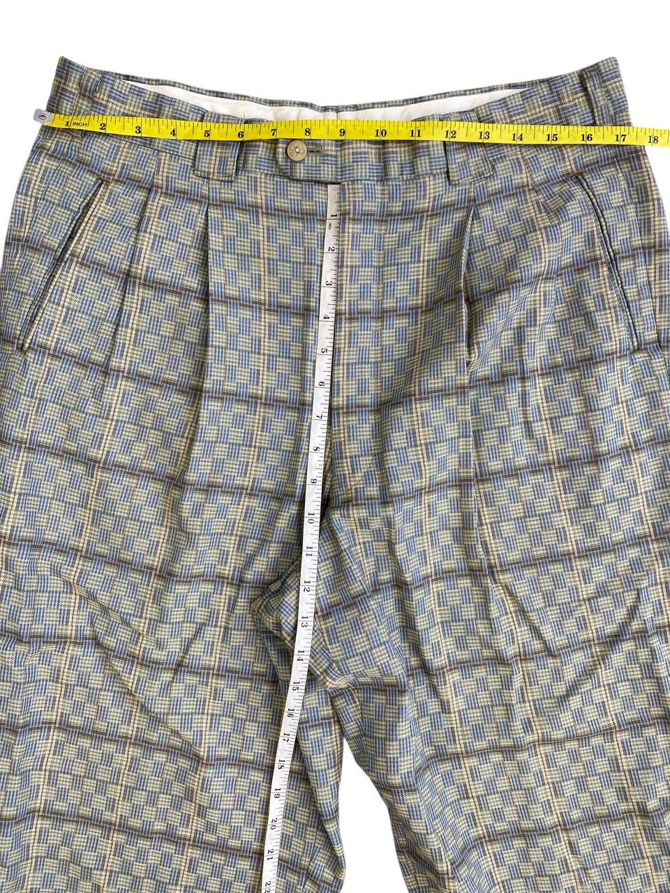 Balenciaga 2000's Balenciaga Sports Tartan Baggy Slacks Size US 34 / EU 50 - 4 Thumbnail