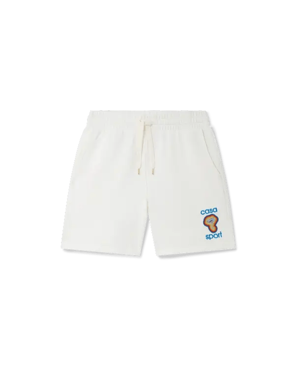 Casablanca o1mle0326 Embroidered Sweatshort Mind Vibrations in White Size US 40 / EU 56 - 1 Thumbnail