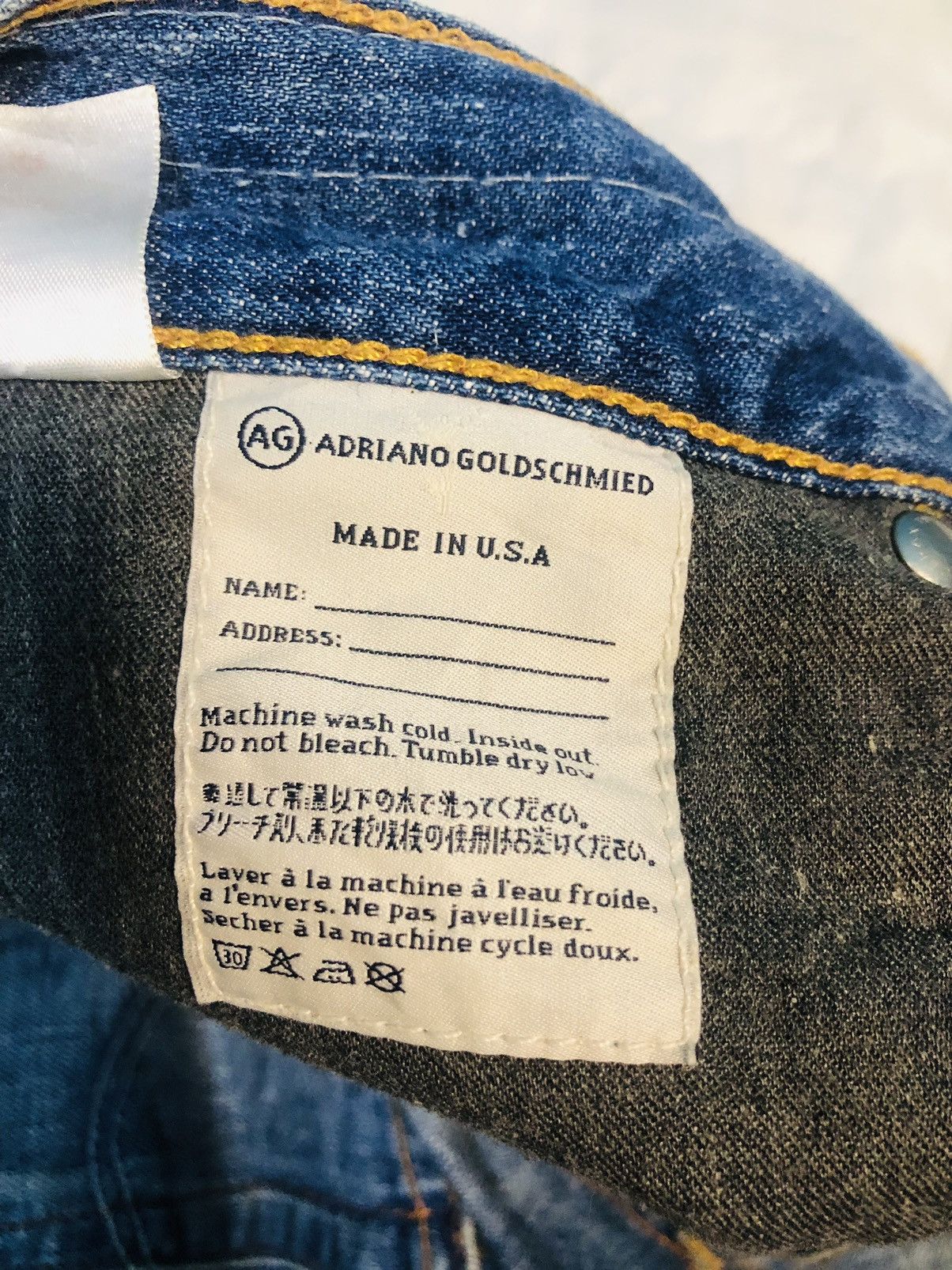 AG Adriano Goldschmied Distressed Denim Adriano Goldschmied Jeans MadeInUsa (3) Size 32" / US 10 / IT 46 - 14 Thumbnail