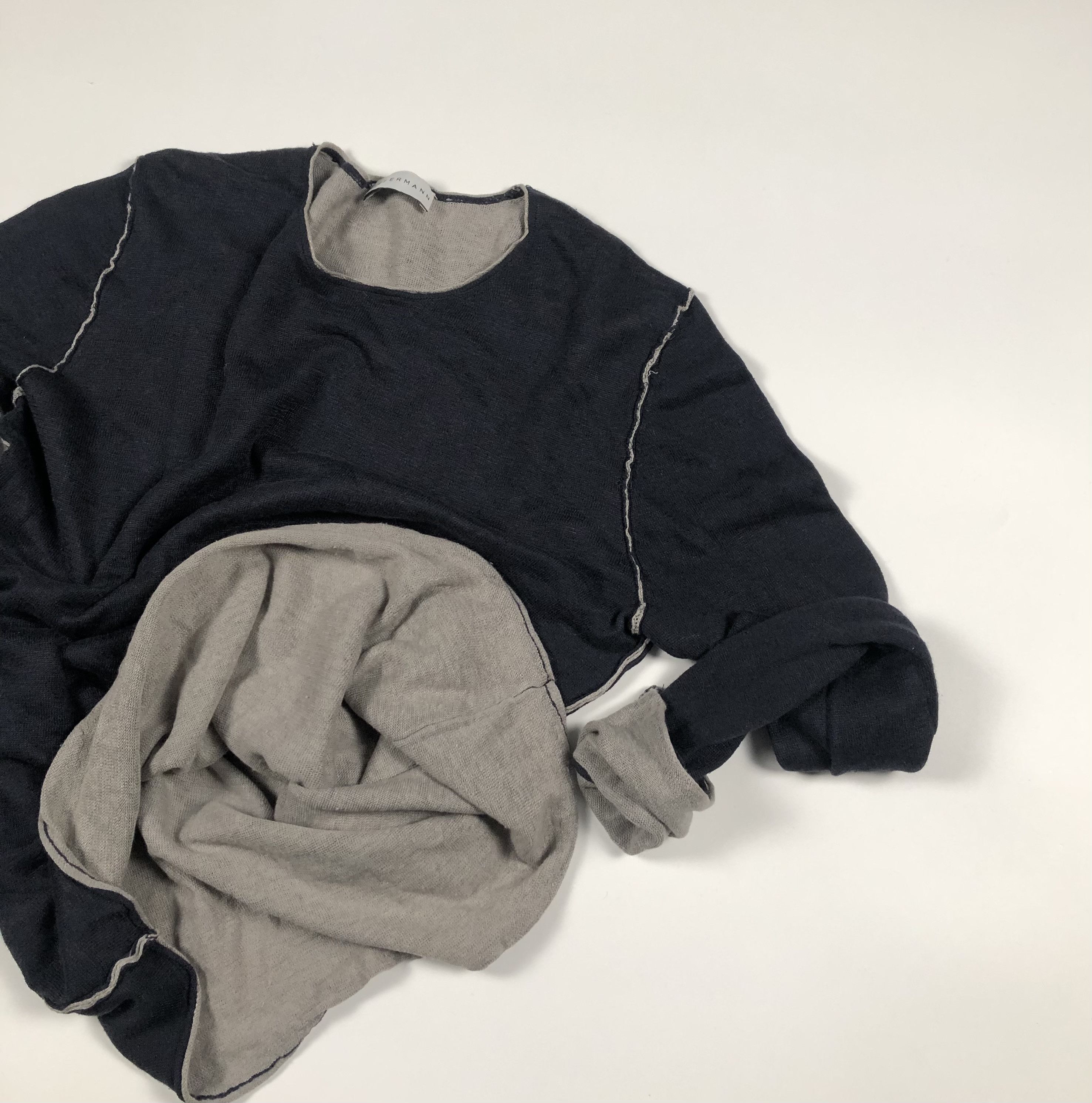 Other KIEFERMANN Double Layer Avant-Garde Sweater Size US L / EU 52-54 / 3 - 12 Thumbnail