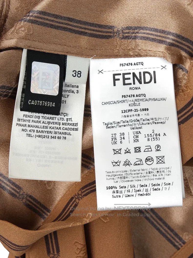 Fendi Fendi Striped short shirt Size XS / US 0-2 / IT 36-38 - 7 Thumbnail