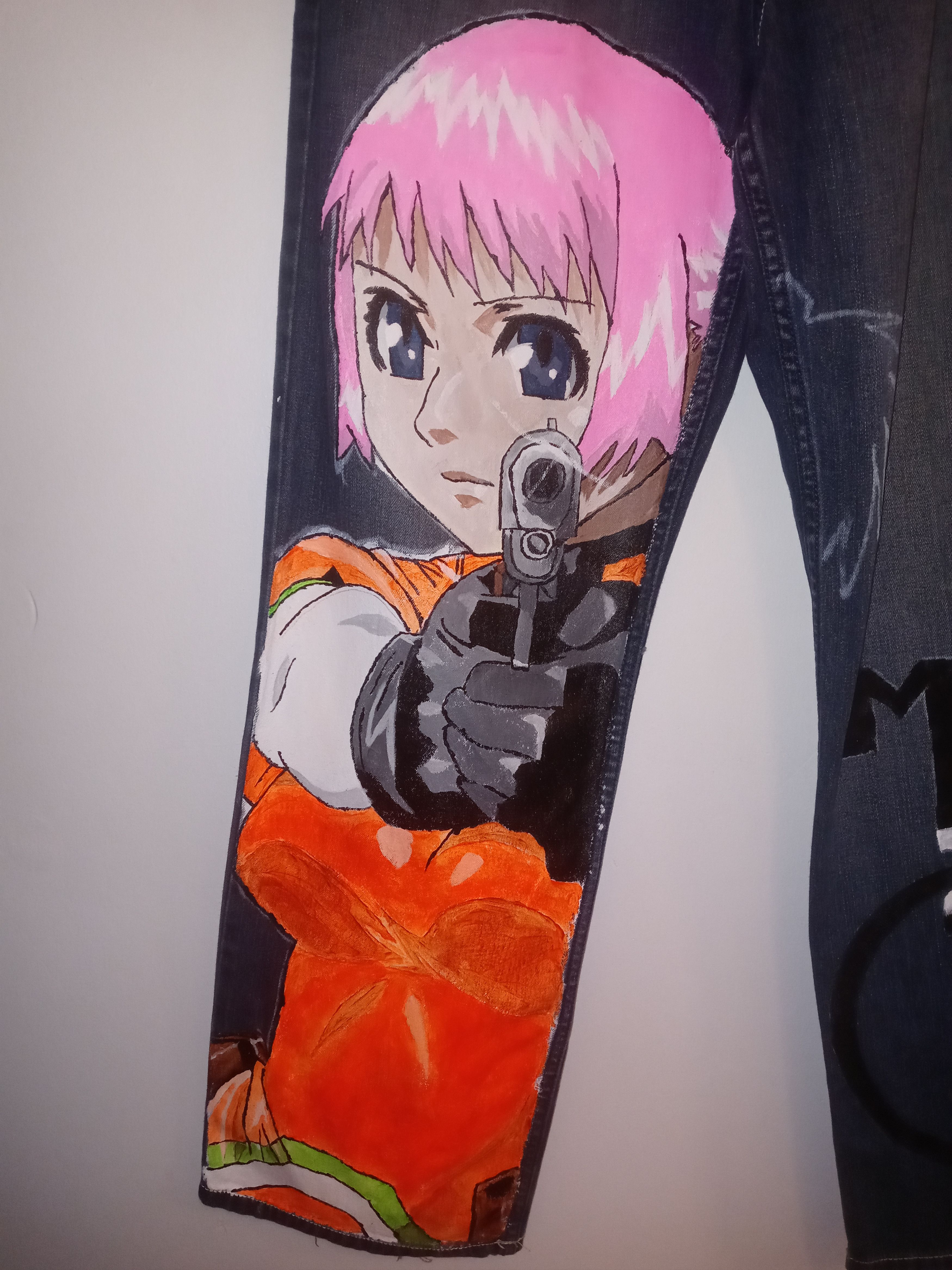 Other Mezzo Forte custom hand painted jeans Size US 32 / EU 48 - 2 Thumbnail