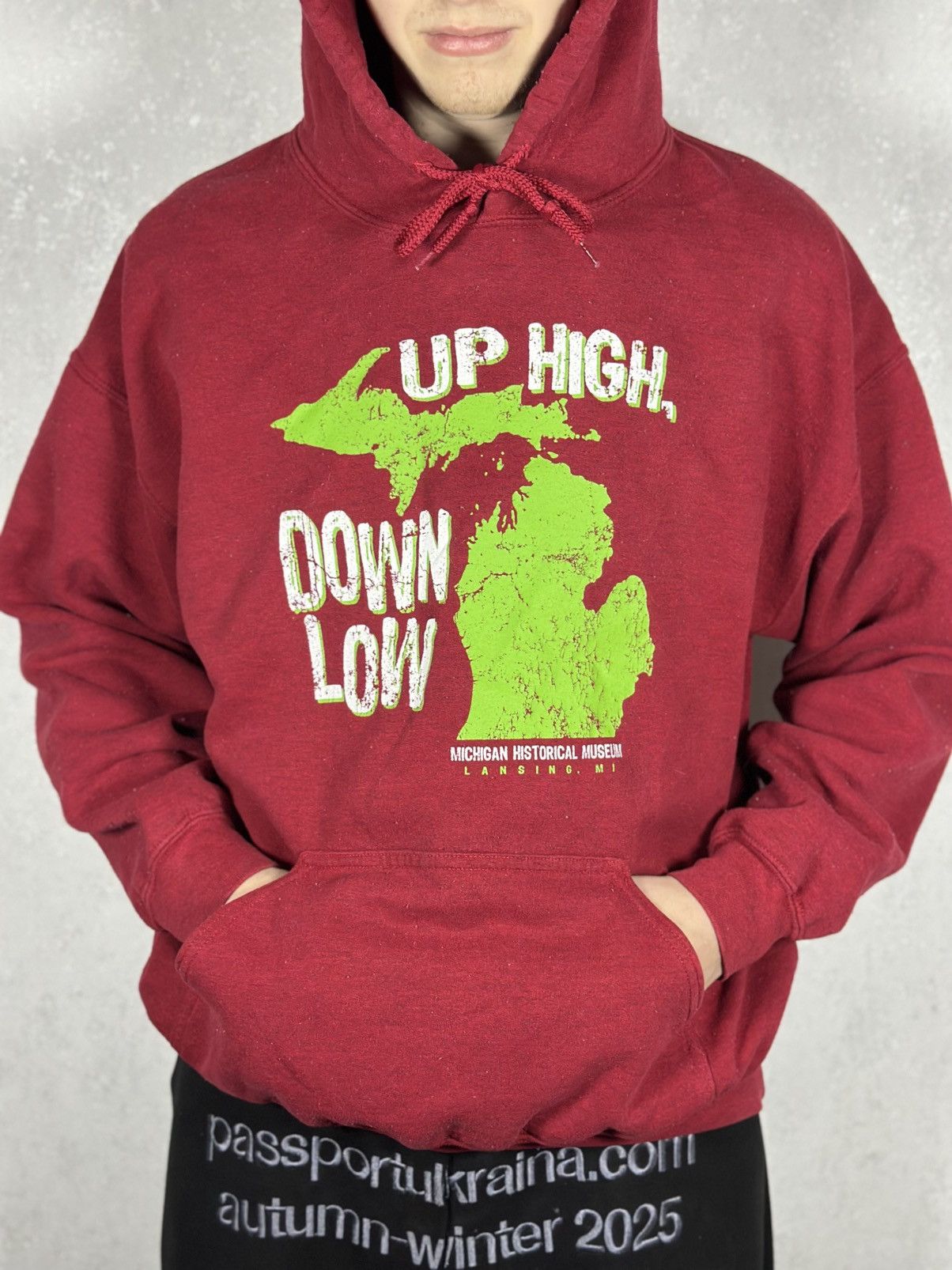 Hypebeast VTG Hoodie Up High Down Low Big Logo Hype Baggy Staff Pick Size US L / EU 52-54 / 3 - 3 Thumbnail