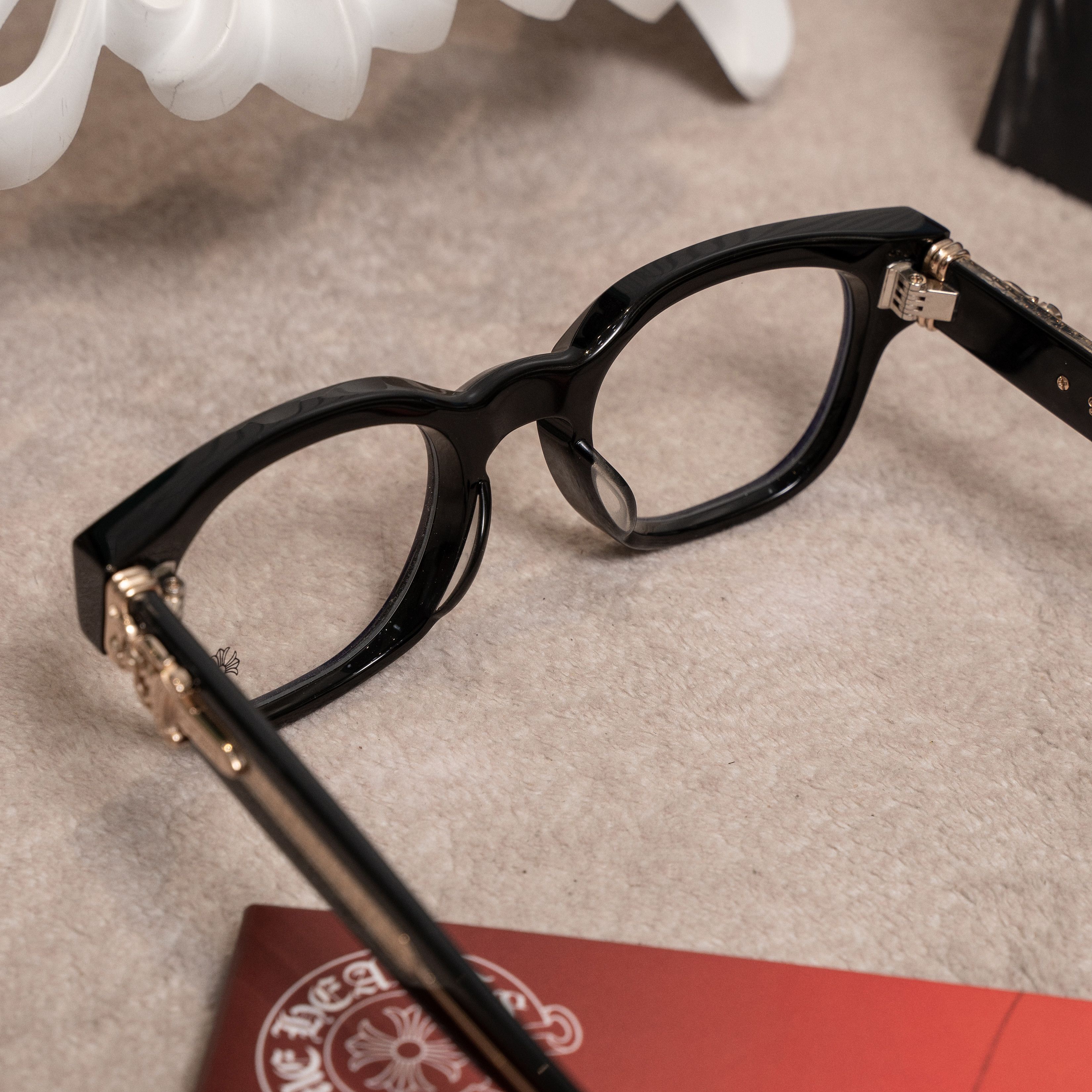 Chrome Hearts Chrome Hearts CUNTVOLUTED Black Glasses Size ONE SIZE - 7 Thumbnail
