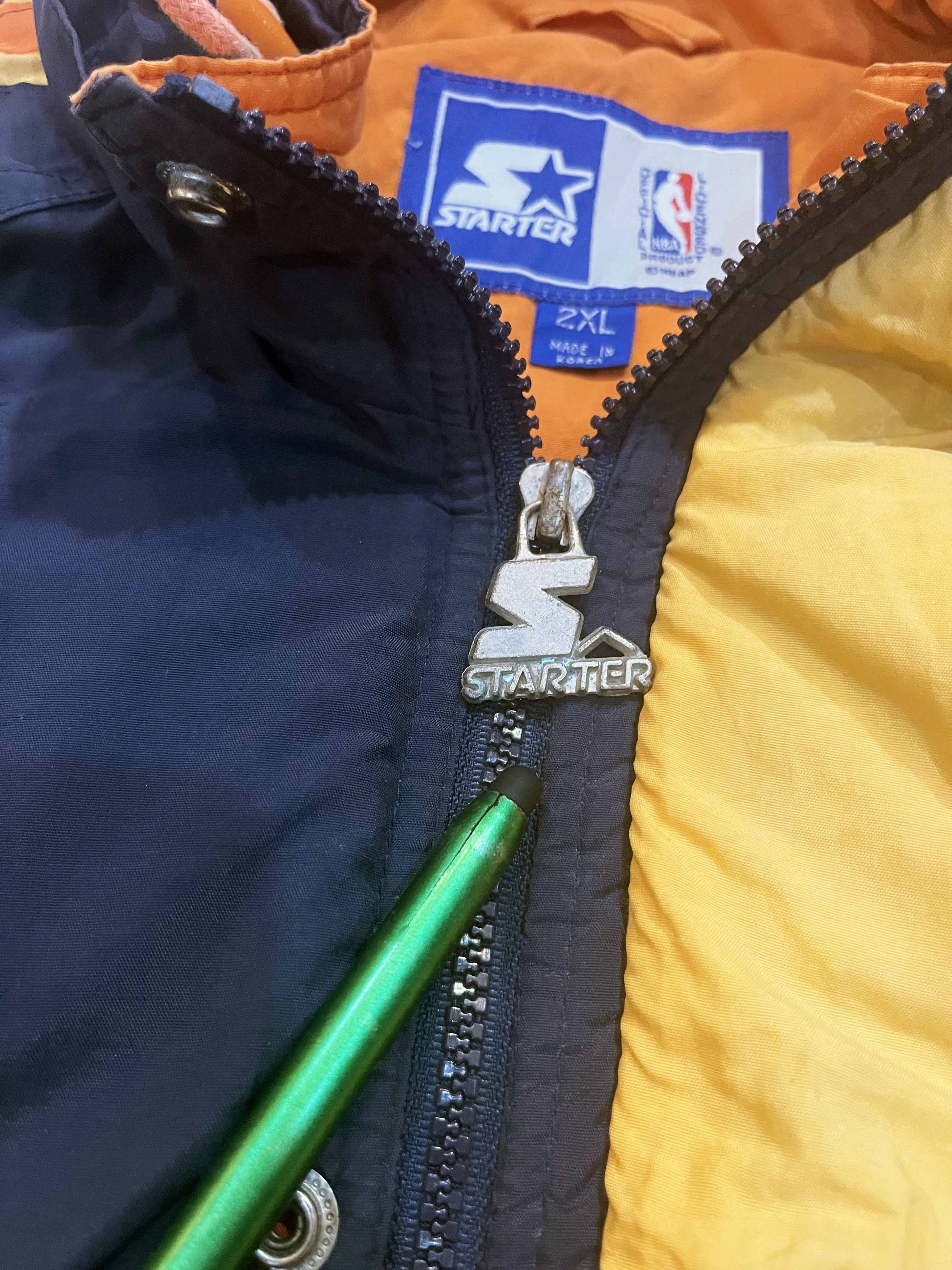 NBA × Starter × Vintage Vintage Starter NBA Golden State Warriors Full Zip Jacket Size US XXL / EU 58 / 5 - 12 Thumbnail