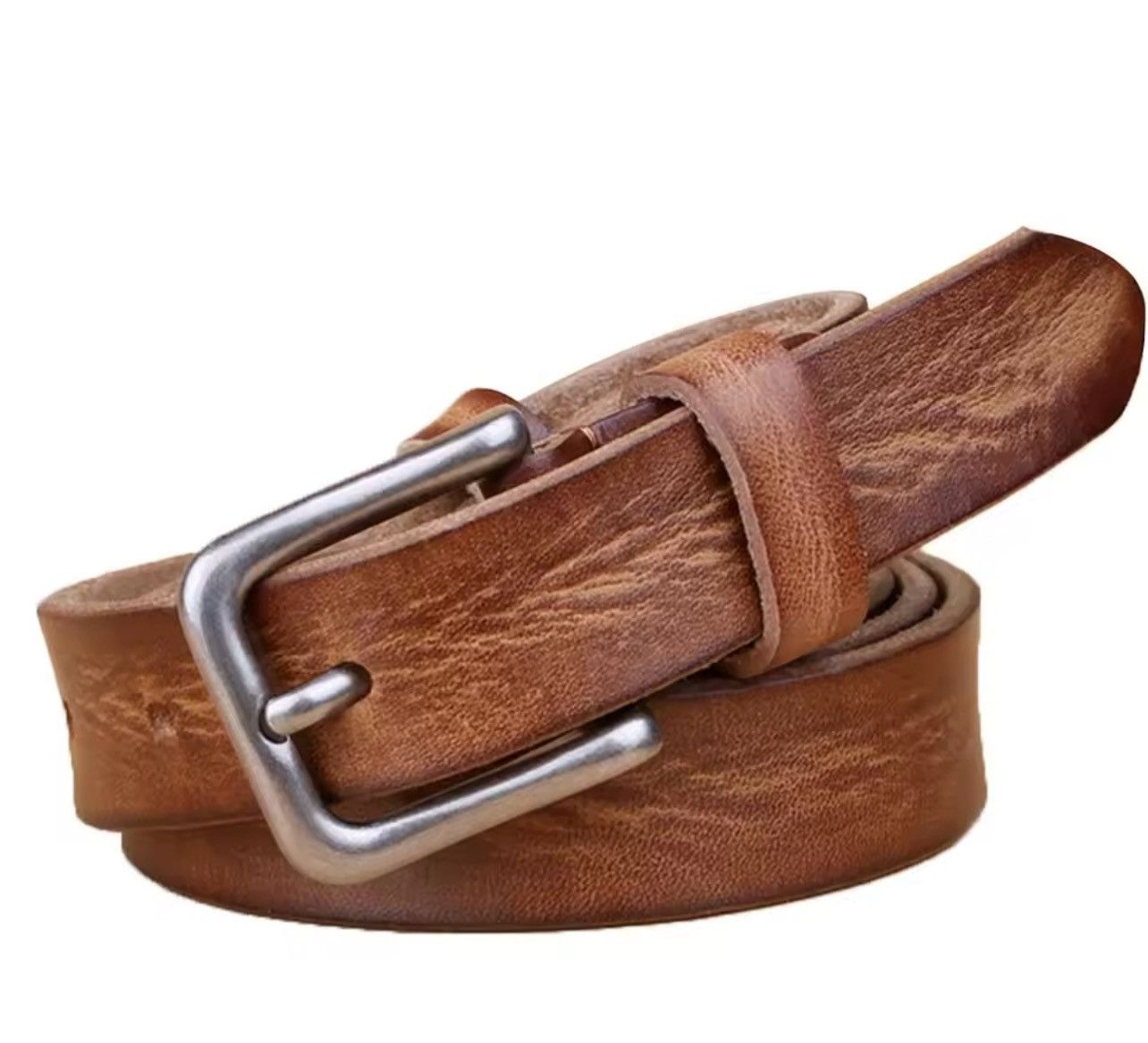 Designer Classic Design Metal Leather Belts (100/105/110/115cm) Size ONE SIZE - 1 Thumbnail