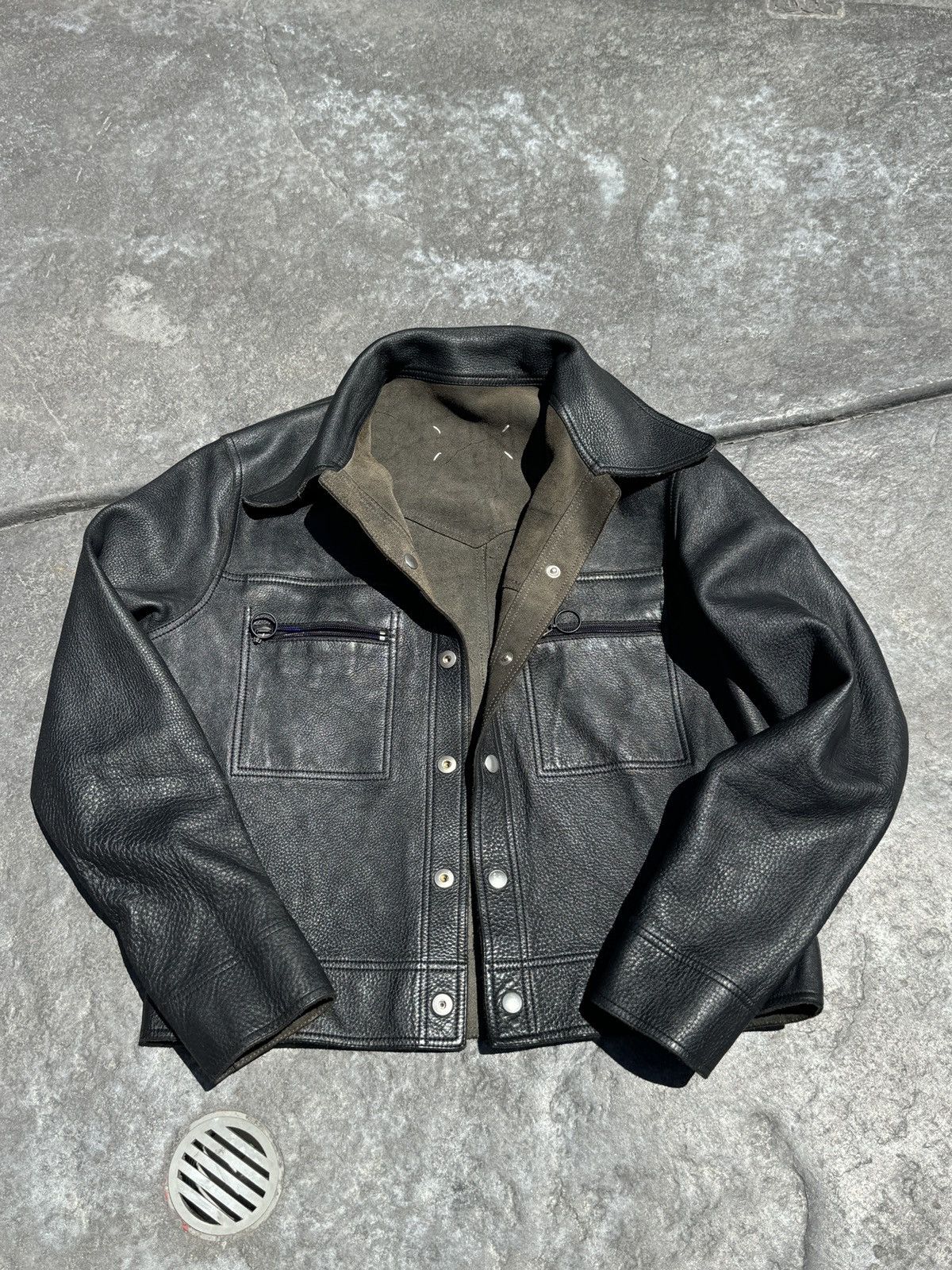Maison Margiela Maison Margiela Leather Jacket Size US L / EU 52-54 / 3 - 1 Thumbnail