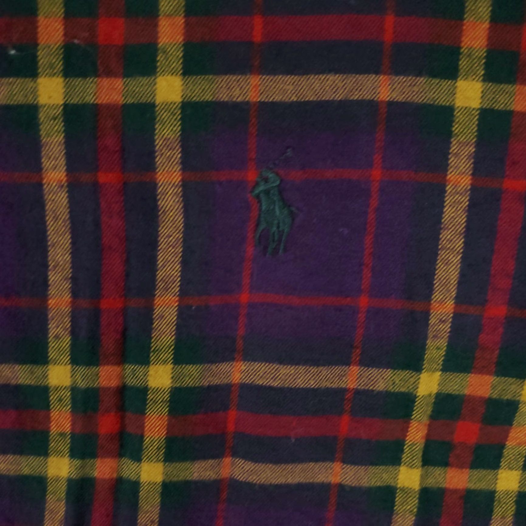 Ralph Lauren Ralph Lauren Shirt Mens Big & Tall 2XB Purple Plaid Button-Up Long Sleeve Damaged Damaged Size US XXL / EU 58 / 5 - 3 Thumbnail