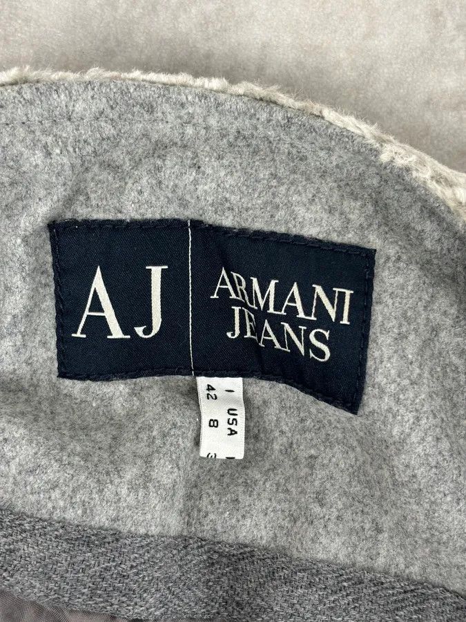 Armani Armani Grey Velvet Faux Fur Jacket Size M / US 6-8 / IT 42-44 - 9 Thumbnail