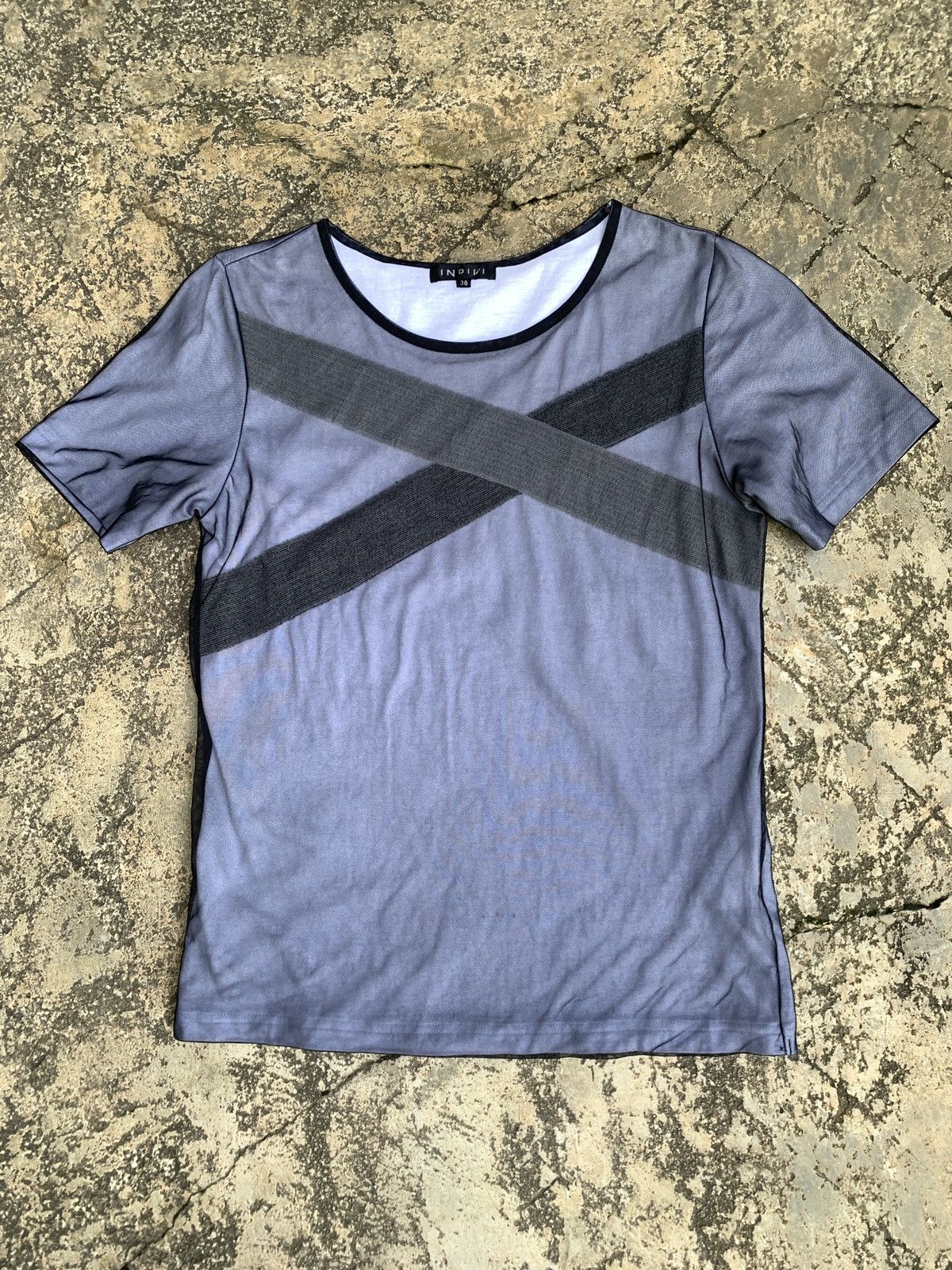 Japanese Brand × Vintage y2k Indivi Japan Double Layer Mesh Tee Size S / US 4 / IT 40 - 1 Thumbnail