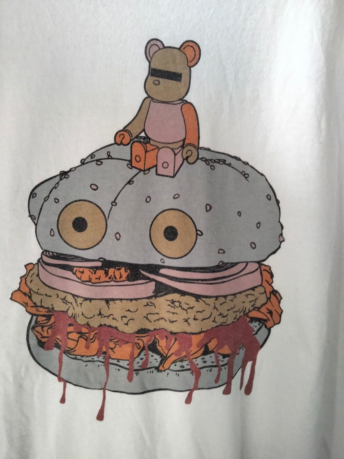 Undercover Undercover Brain Burger Bearbrick T-Shirt Size US L / EU 52-54 / 3 - 2 Thumbnail