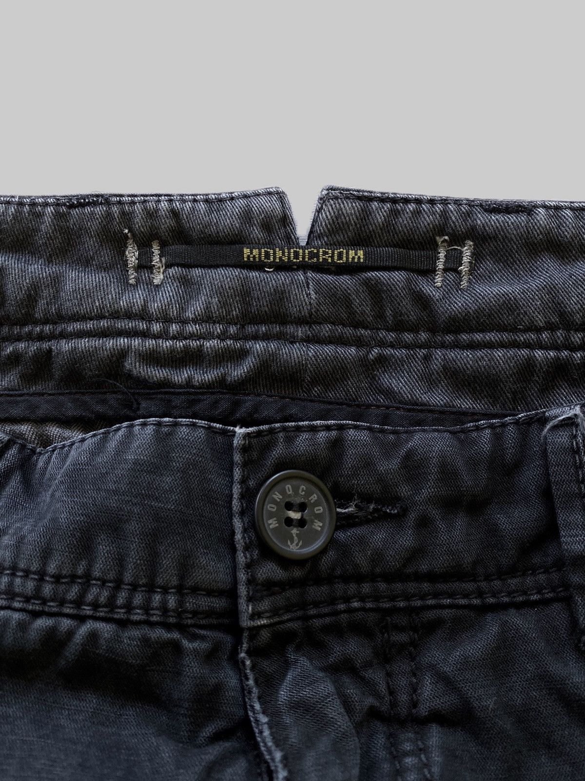 Designer Rare❗️Monocrom Fades Cargo Pants Size US 32 / EU 48 - 3 Thumbnail