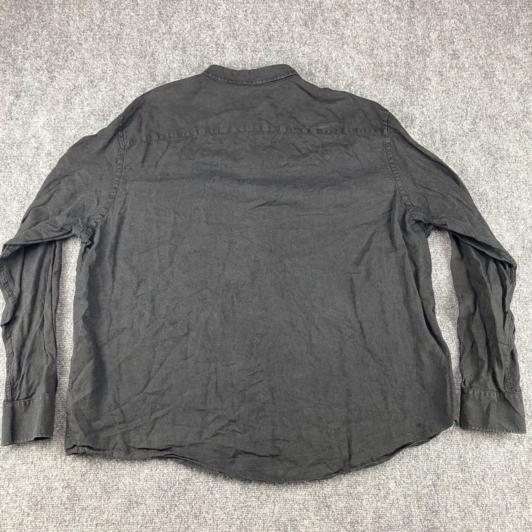 UNTUCKit UNTUCKit Shirt Mens 3XL Black Cabardes WR Relaxed 100% Linen Button Up 40547 Size US XXL / EU 58 / 5 - 3 Thumbnail